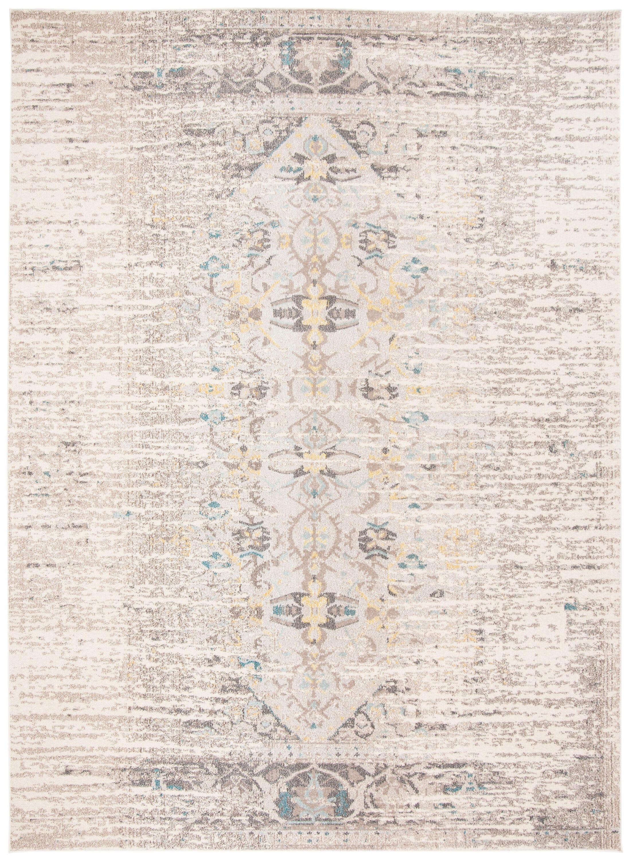 Monaco MNC209 Power Loomed Indoor Area Rug - Grey/Multi - 8'x11' - Safavieh.