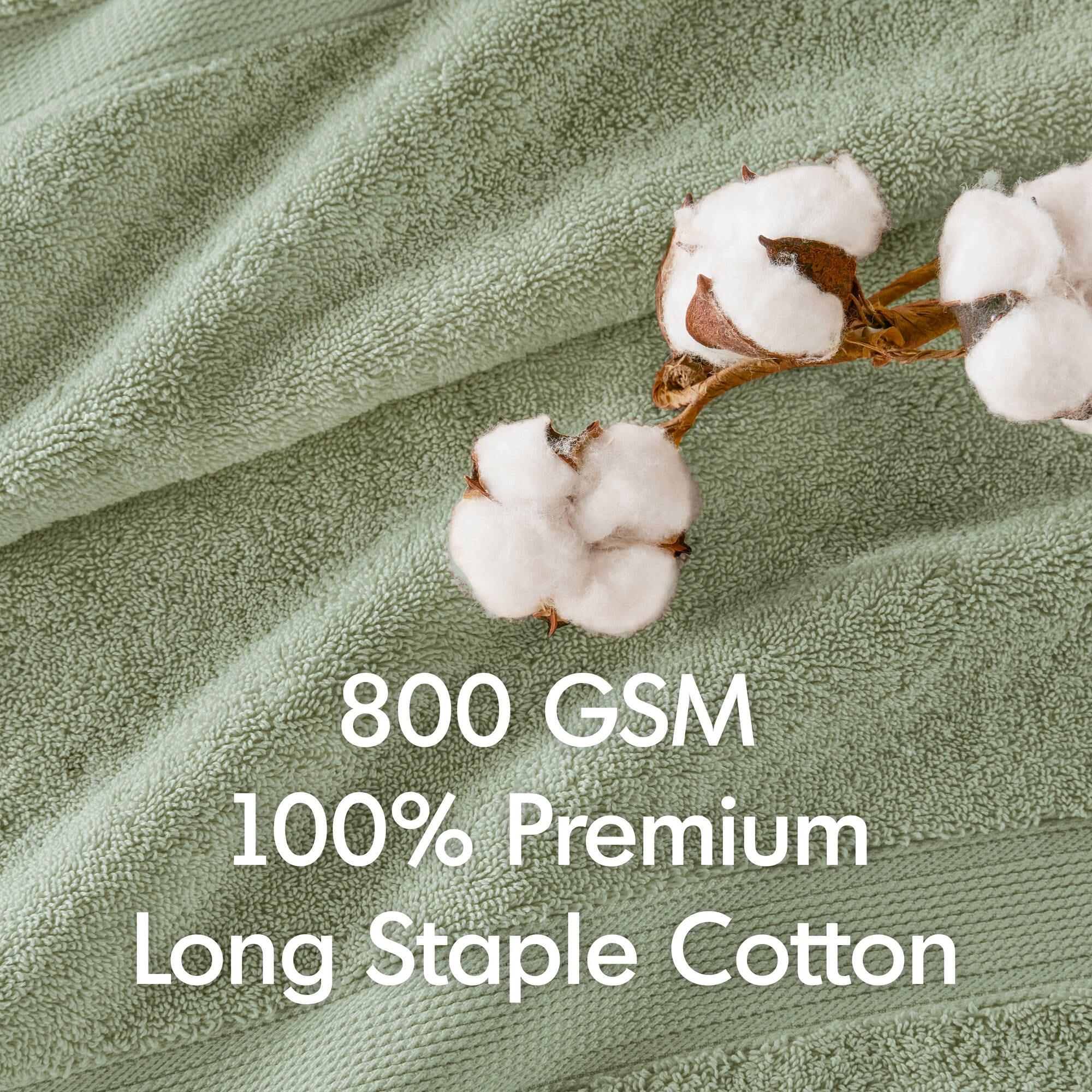 Madison Park Signature 800GSM Ultra-Soft 100% Cotton Absorbent Towel Set