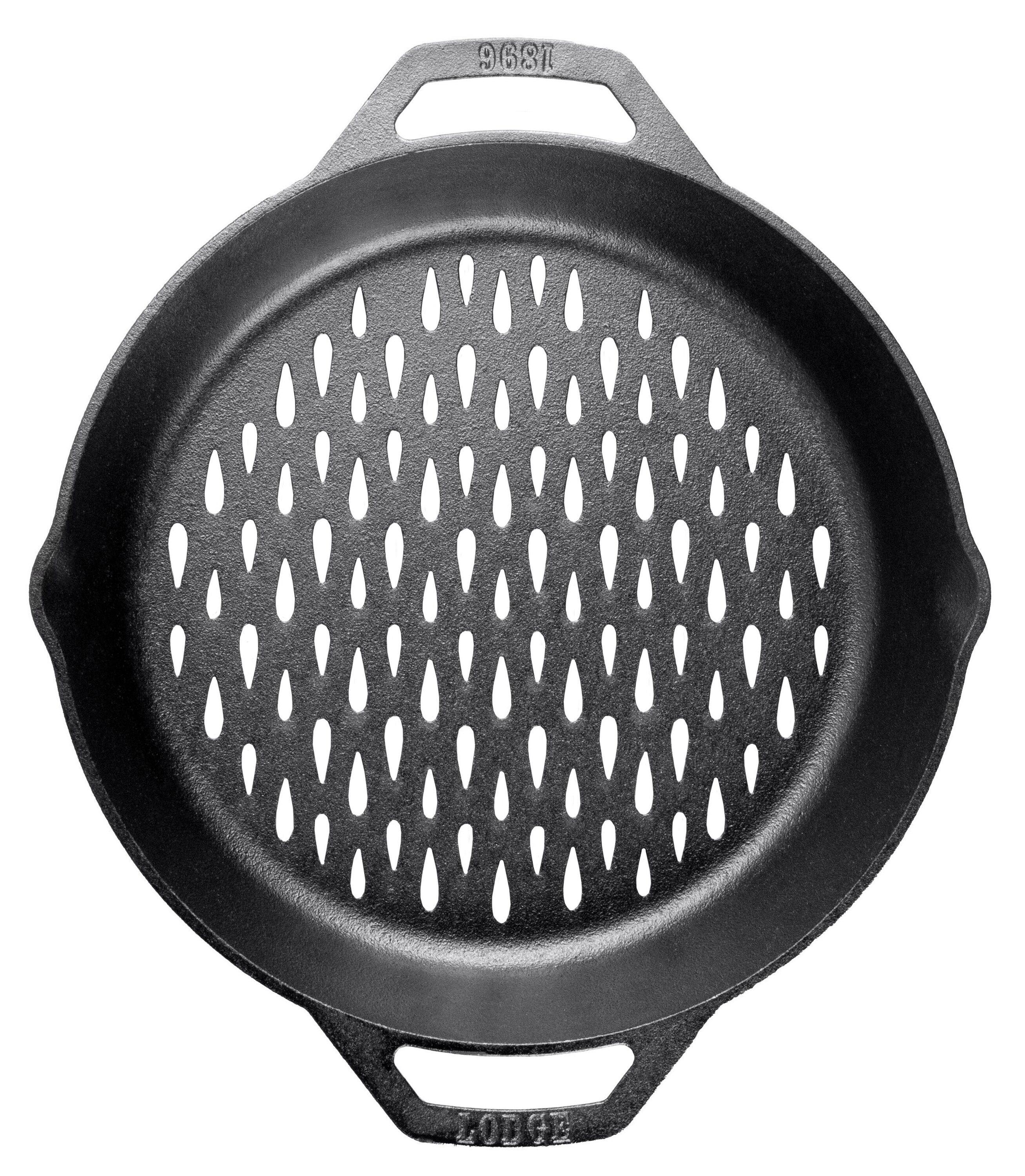 Lodge 12 Inch Dual Handle Grill Basket