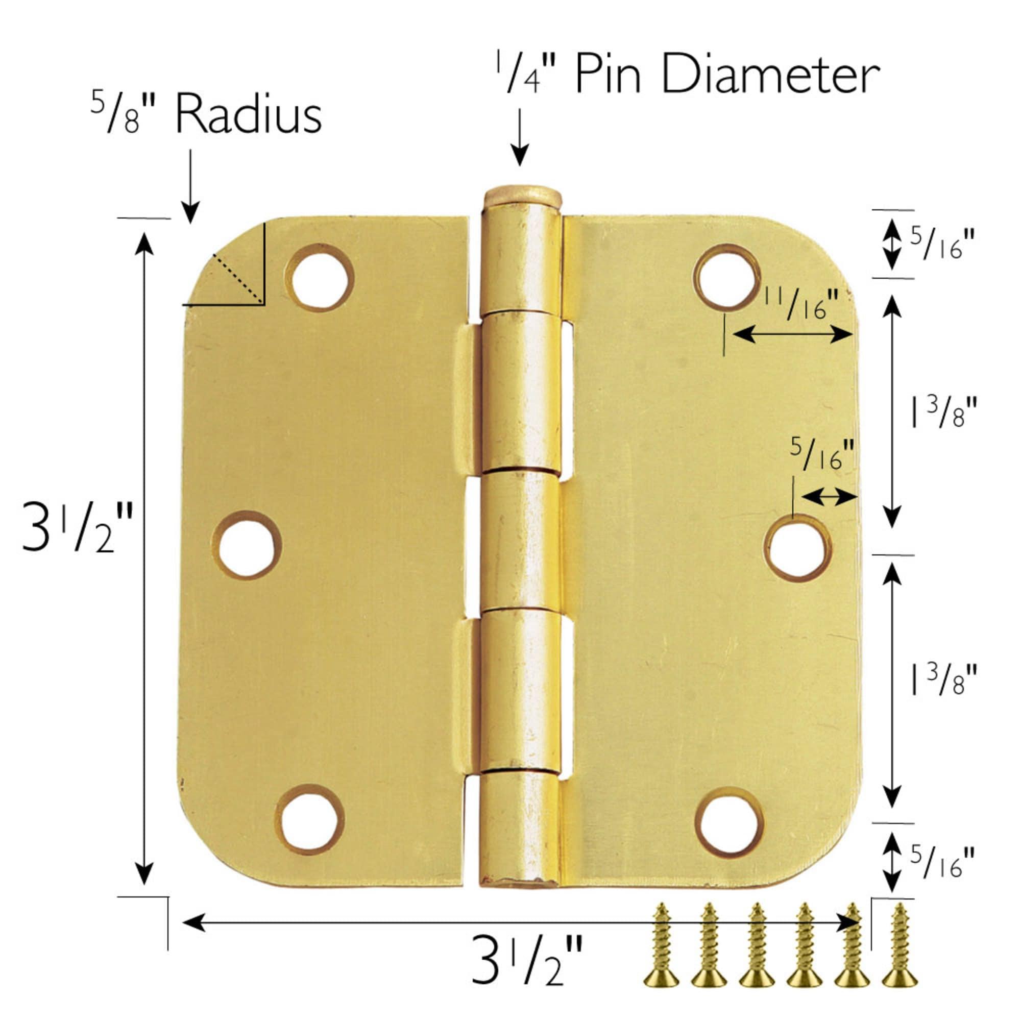 3.5" H x 3.5" W Butt Bearing Door Hinge (Set of 10)