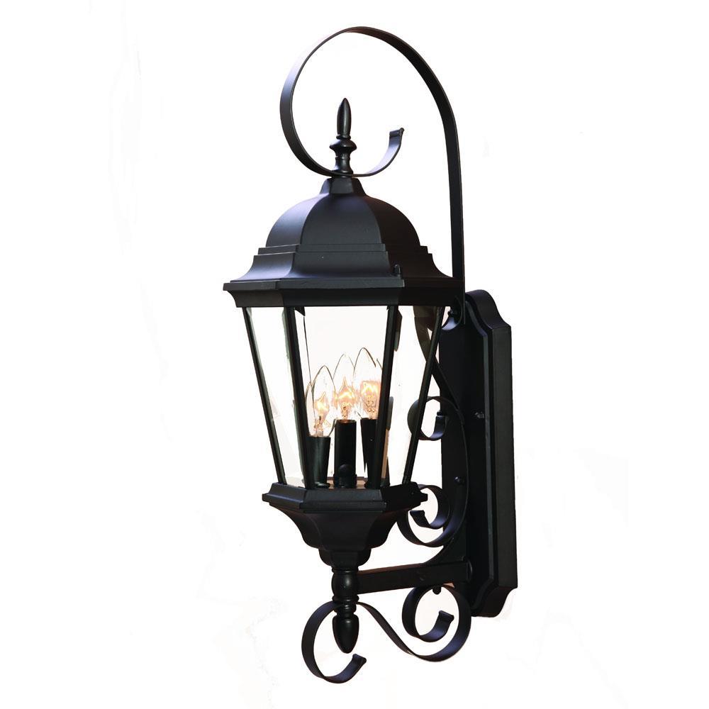 Acclaim Lighting 5413 New Orleans 3 Light 25" Height Outdoor Wall Sconce - Black