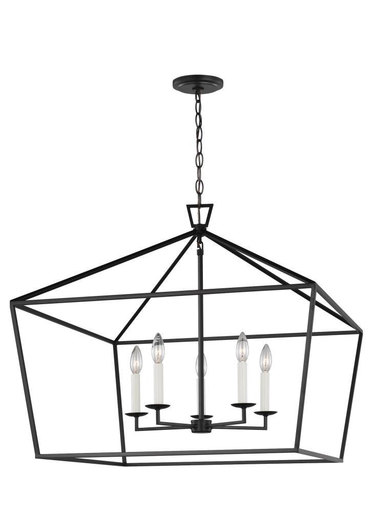 Gala Wide Pendant Light - Black / 28"W