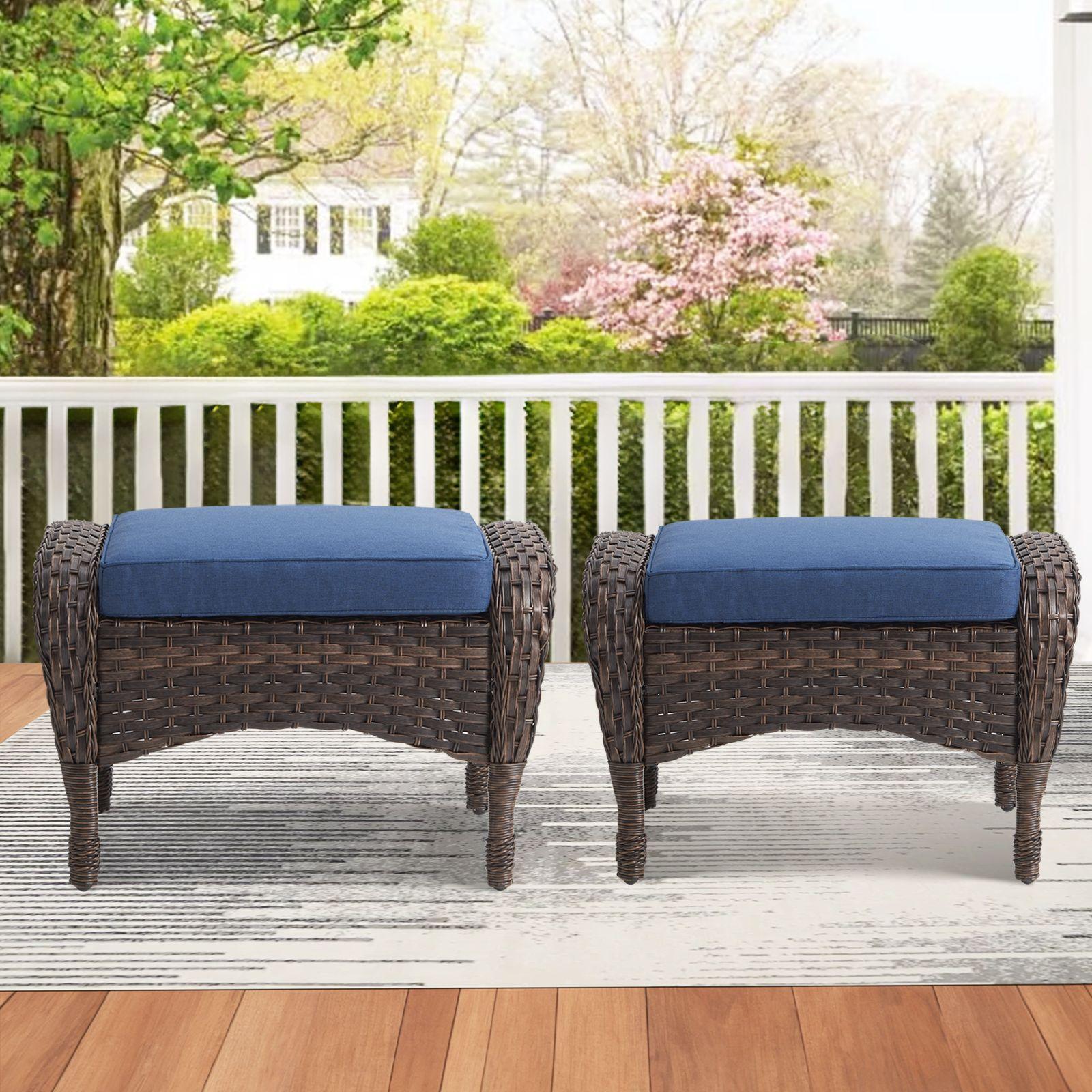 POCASSY Wicker Outdoor Glider