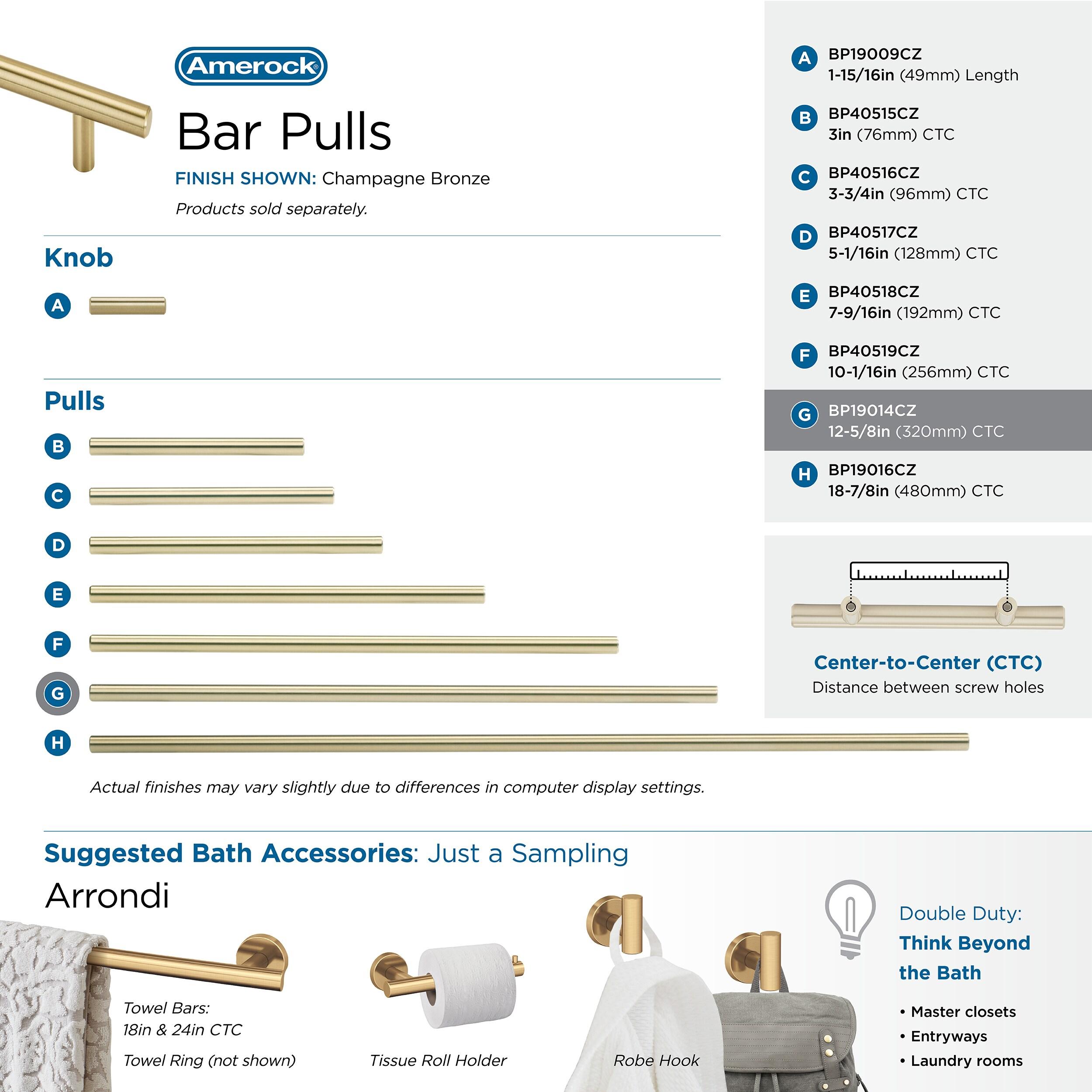 Bar Pulls 12 5/8" Center to Center Bar Pull