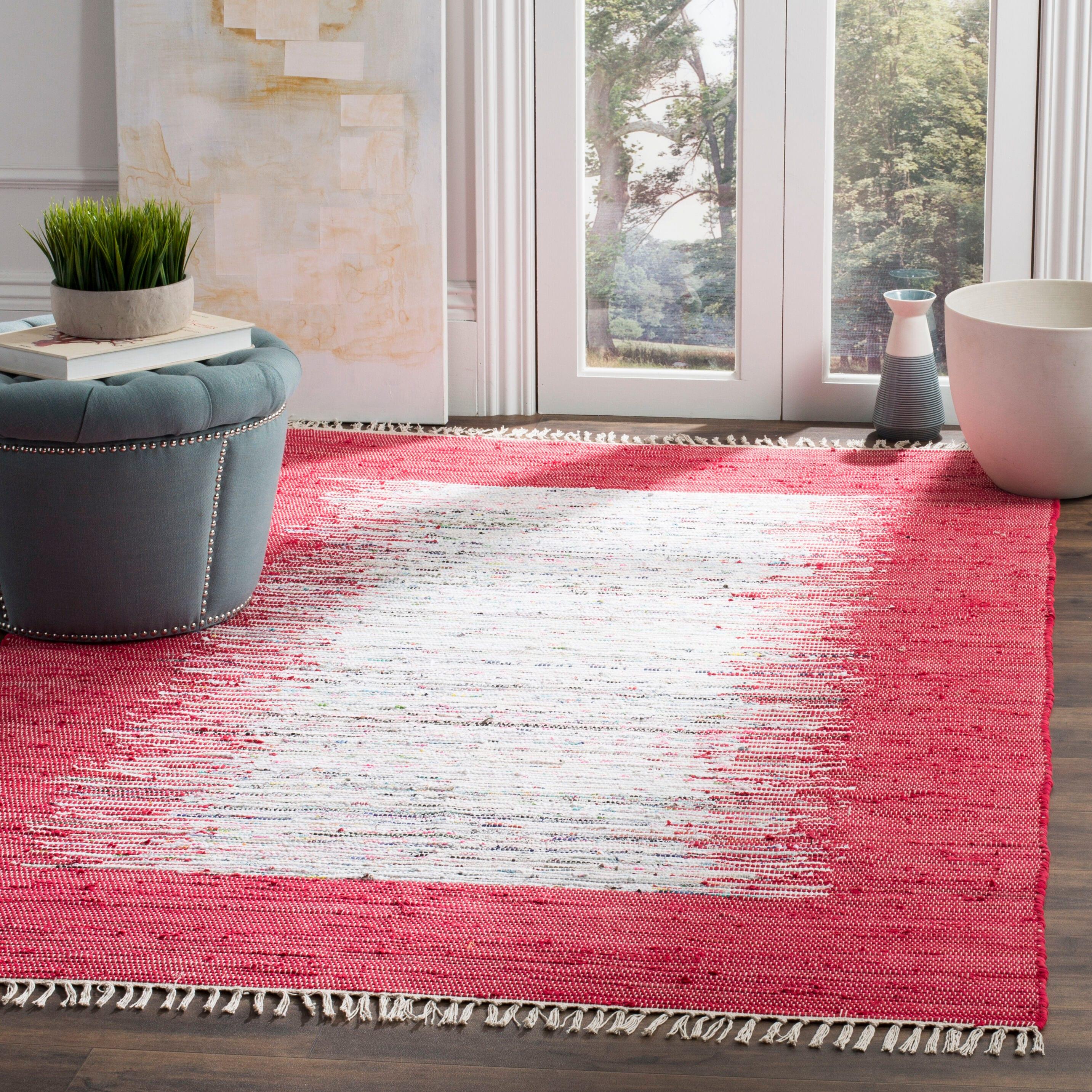 Pascual Hand Woven Cotton Abstract Rug