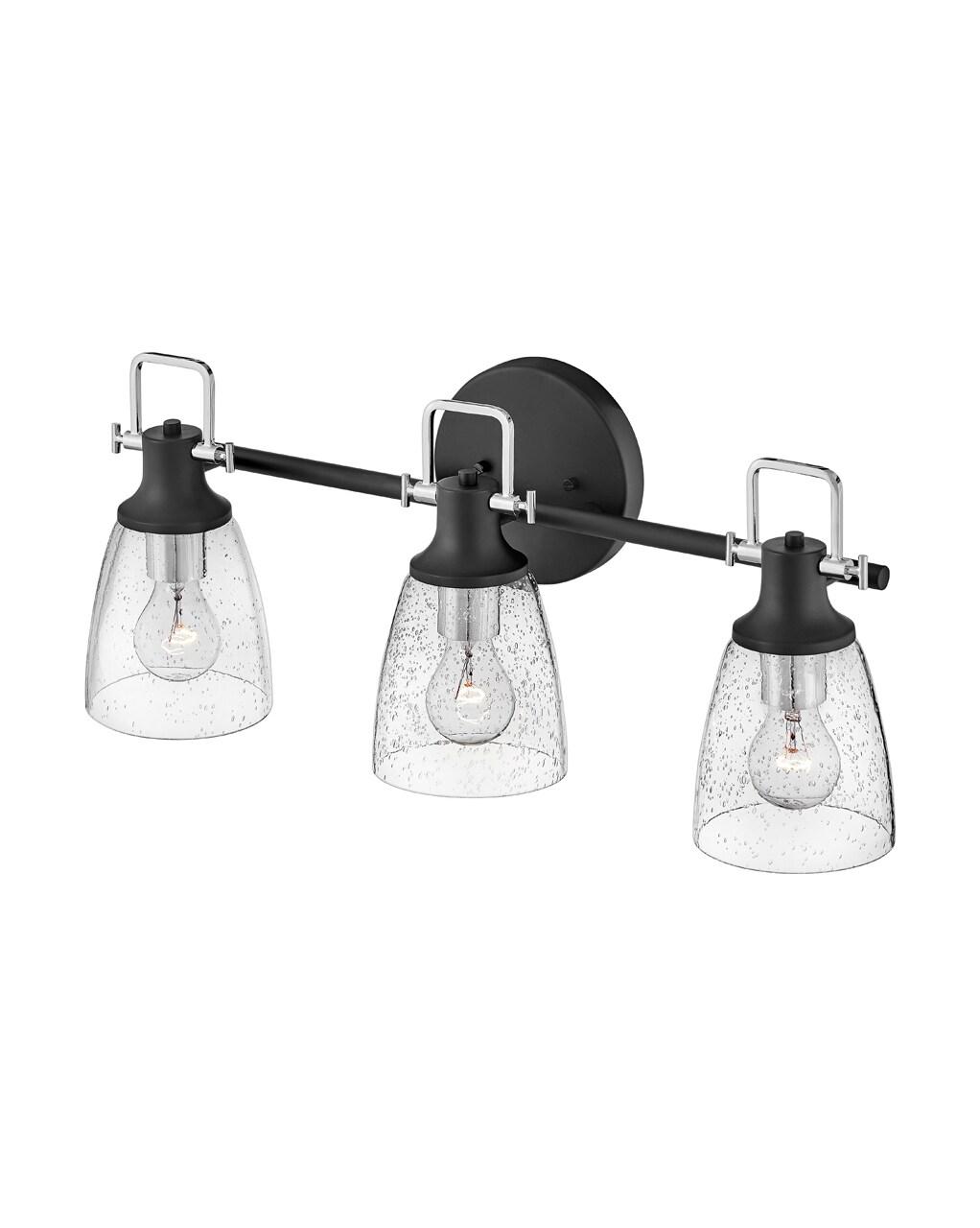 Easton 3-Light Dimmable Black Vanity light