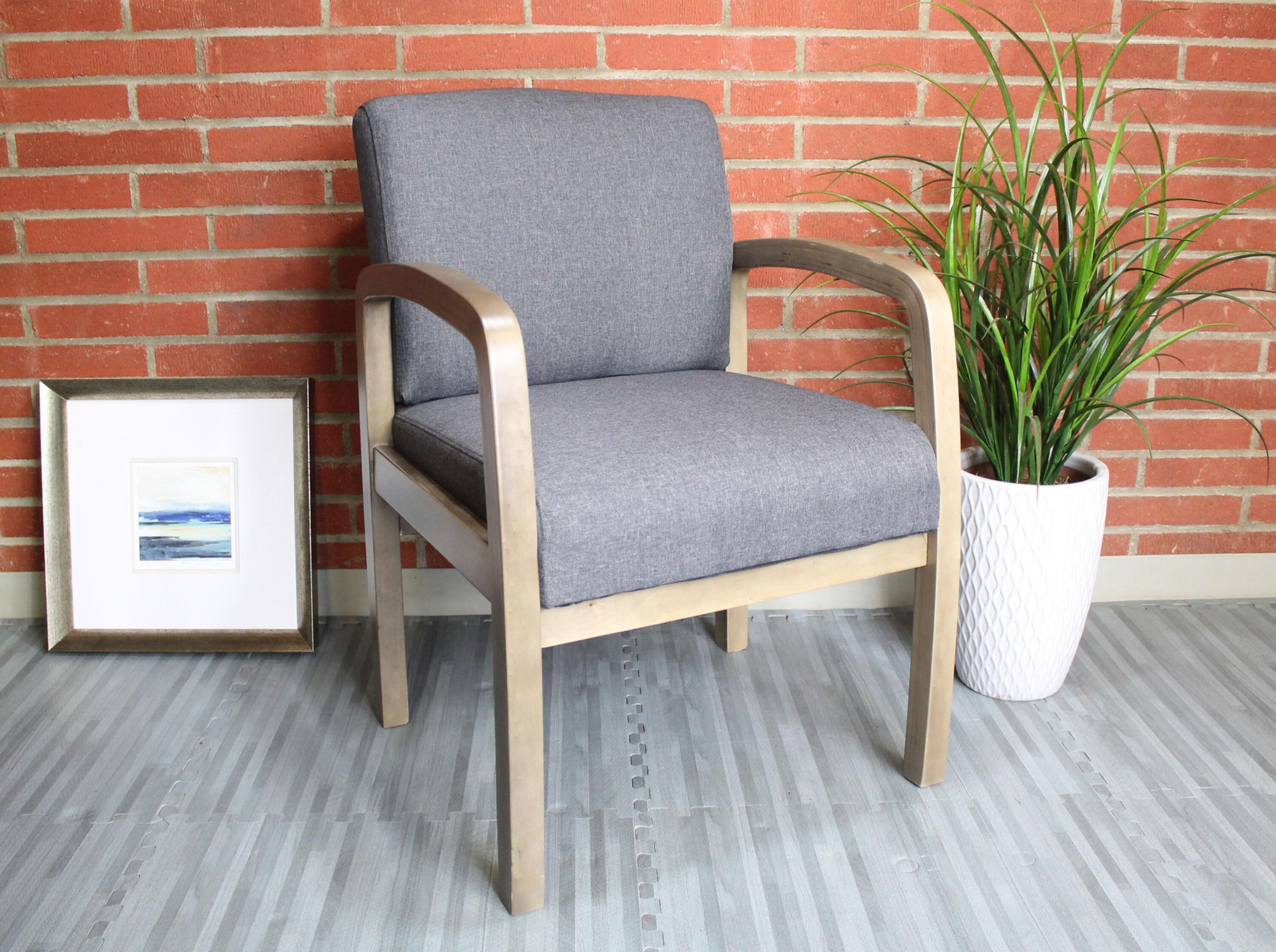 Guest Chair with Arm Gray - Boss Office Products