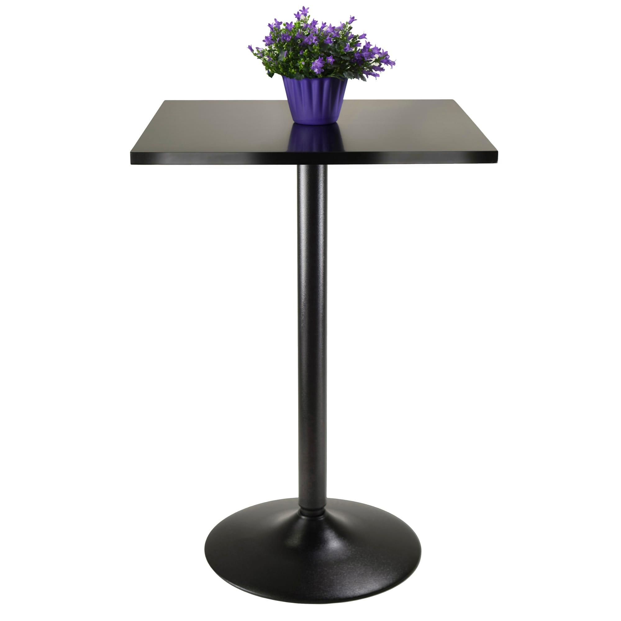 Skyline Decor 2 Person 23.62'' L x 35.15'' H Solid + Manufactured Wood High Top Table