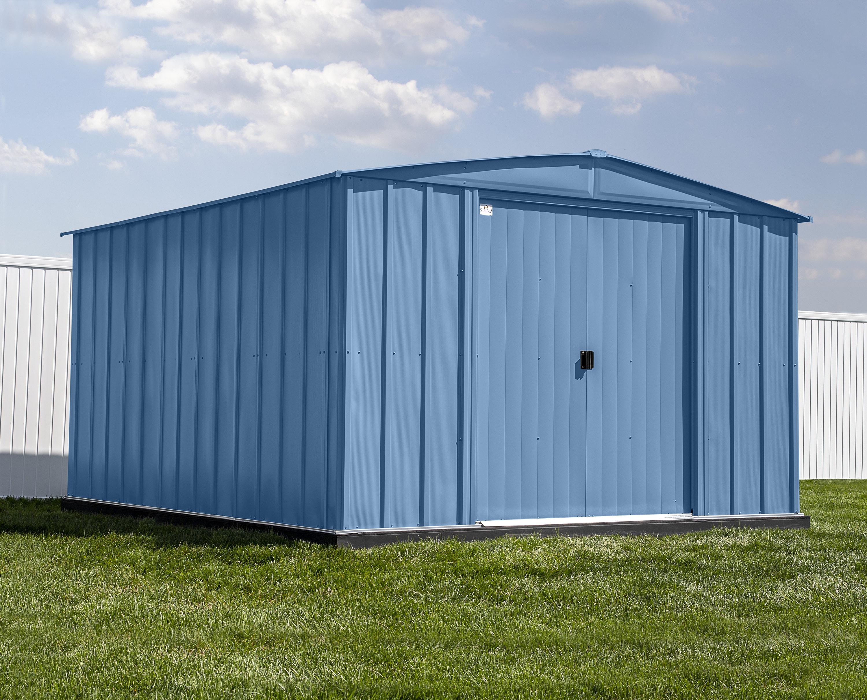 Arrow 10 ft. W x 13 ft. 5 in. D Steel Vertical Storage Shed