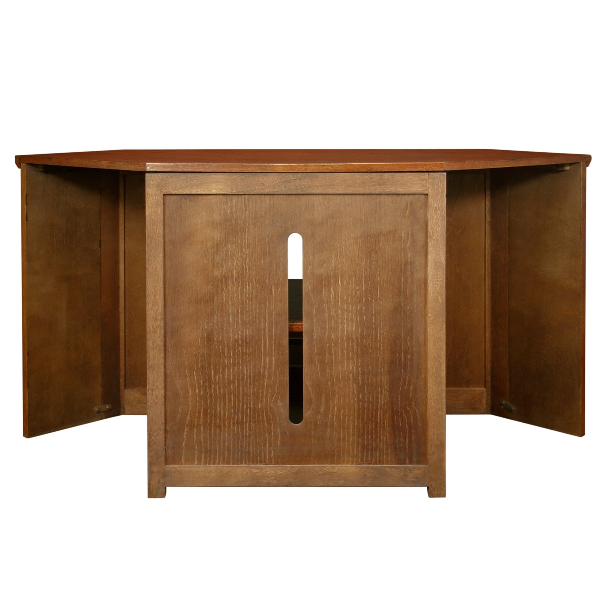 Leick Furniture Mission 46" Corner TV Stand in an Oak Finish