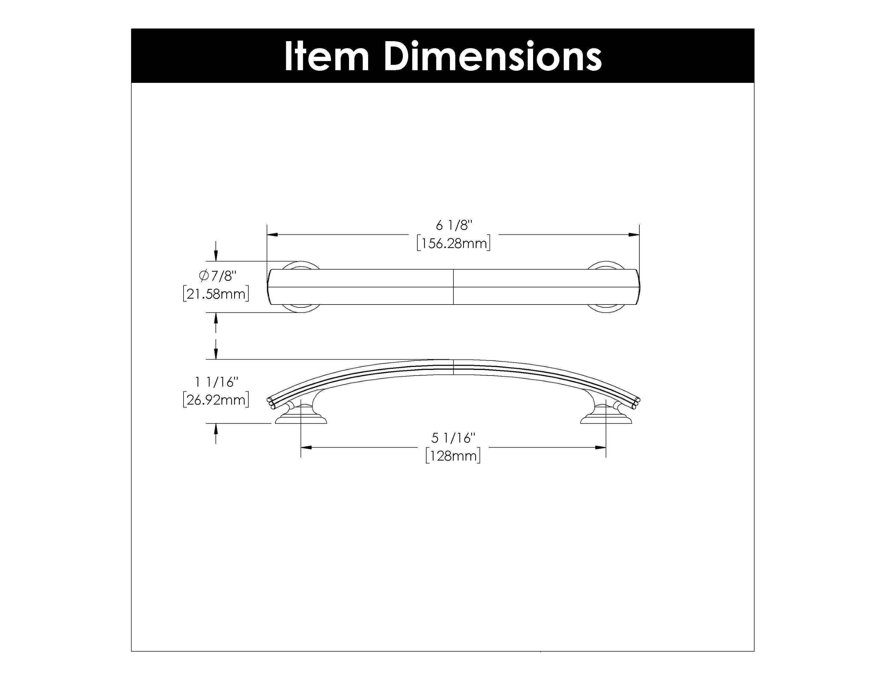 American Diner Chrome Cabinet Pulls with Mounting Hardware