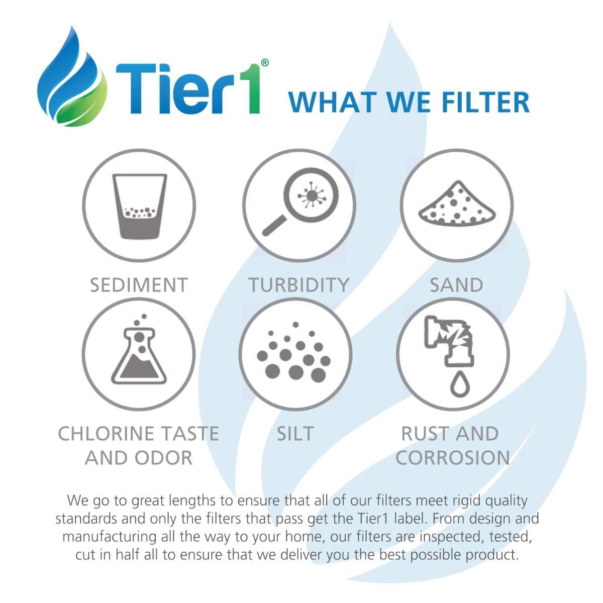 Tier1 Inline Water Filter NSF Standard Certified Replacement for GE GXRTQR Filter System - Activated Carbon Media to Reduce Contaminants including Chlorine Taste and Odor