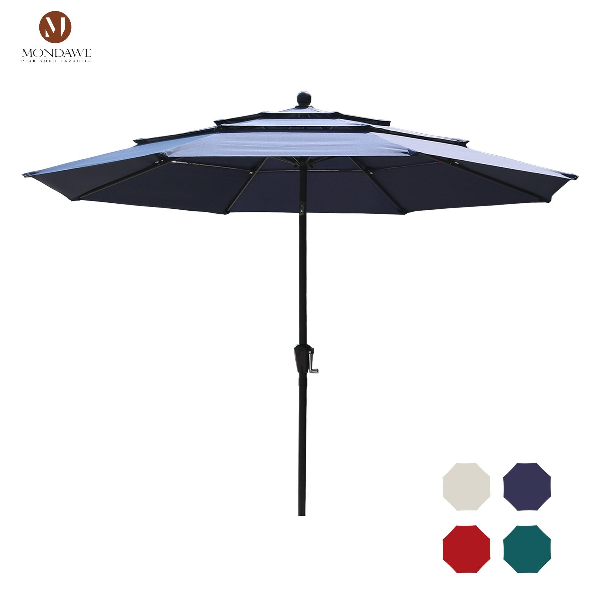 mondawe Mossas 120'' x 79'' Rectangular Market Umbrella
