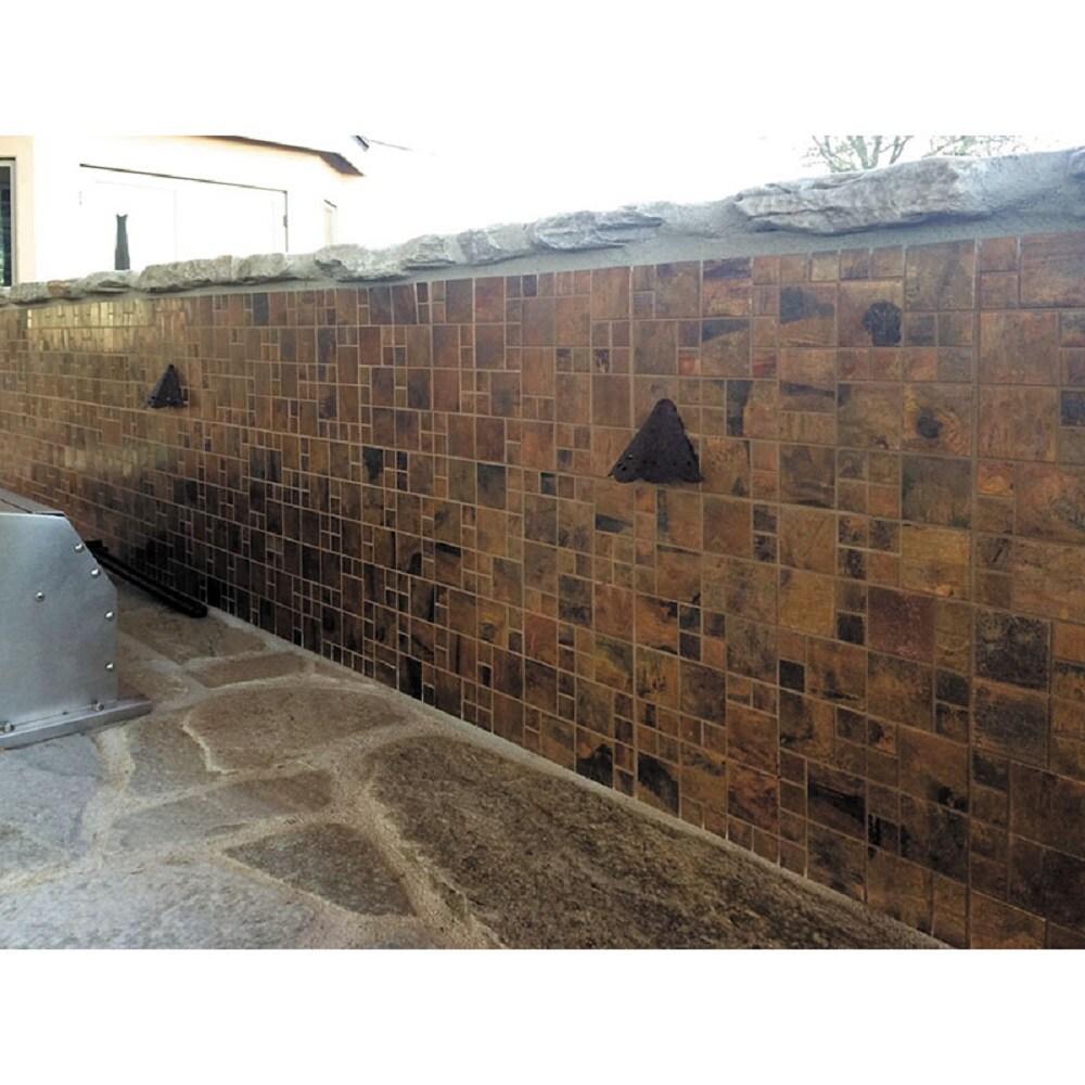 12" x 12" Metal Random Mosaic Wall & Floor Tile