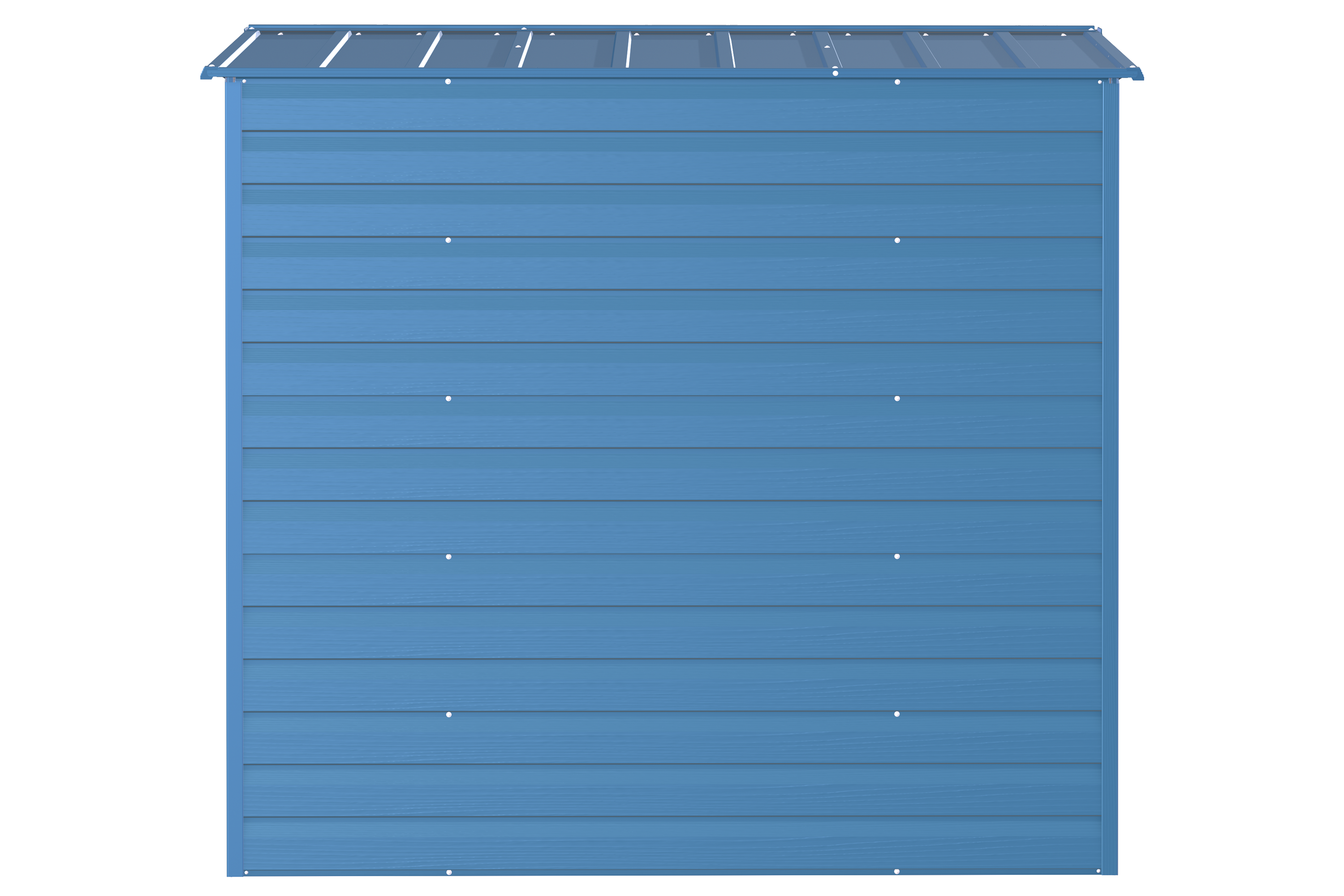 6 ft. W x 7 ft. D Galvanized Steel	 Storage Shed