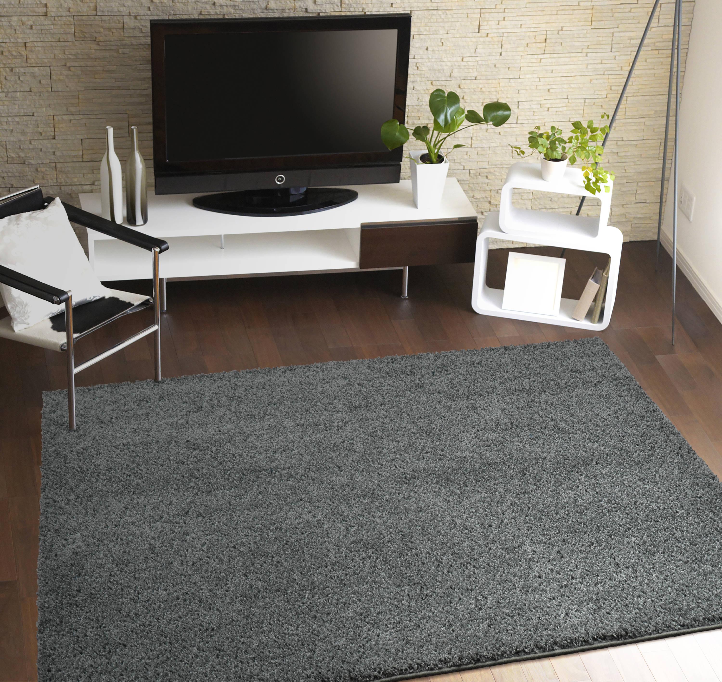 Garland Rug Skyline Shag Cinder Gray Indoor Area Rug, 9' x 12'