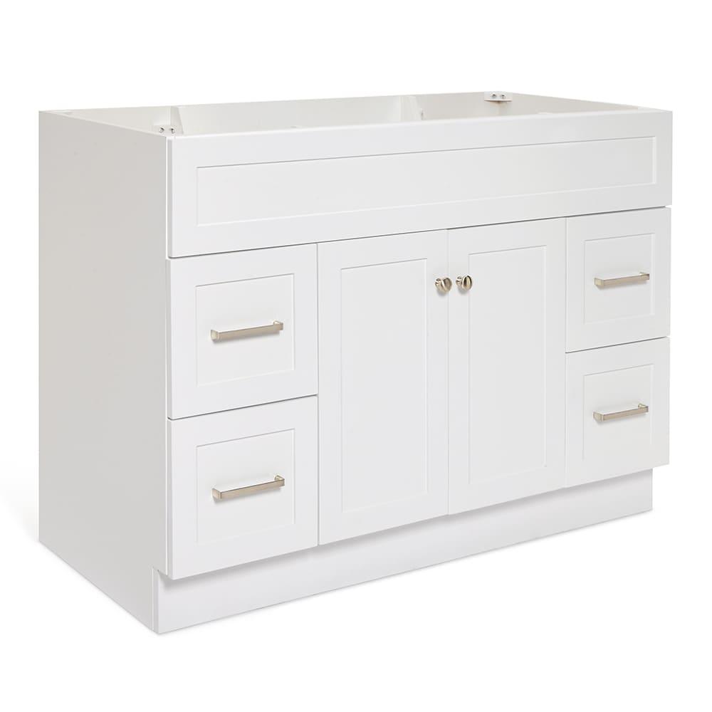 Ariel F049s-Bc Hamlet 48" Single Free Standing Vanity Cabinet Only - White