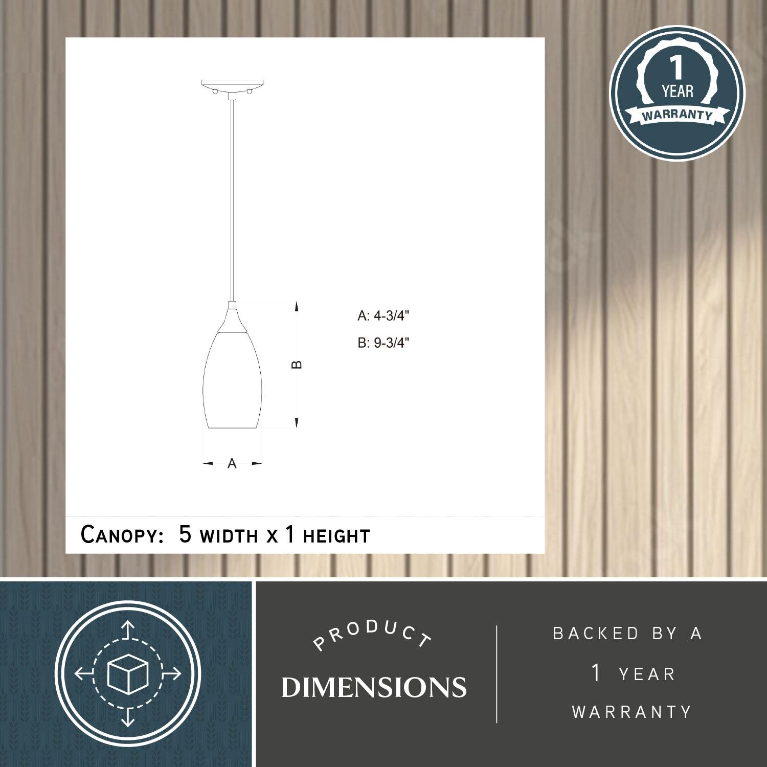 Vaxcel Milano 1 - Light Pendant in  Oil Rubbed Bronze
