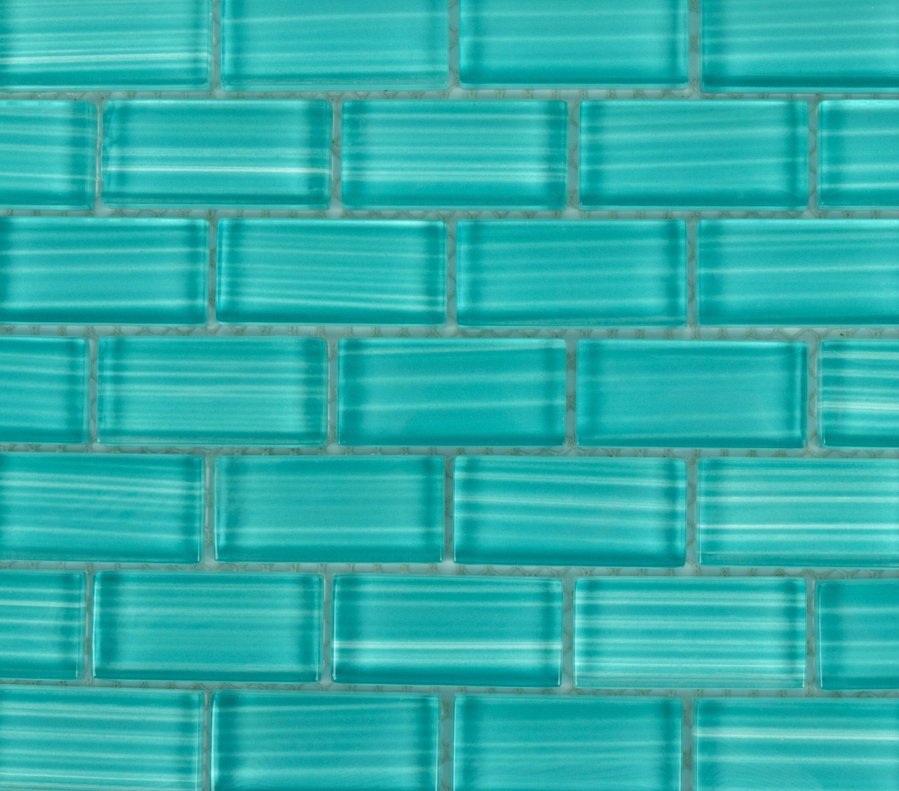 WS Tiles® Swimming Pool Series 1" x 2" Straight Edge Glass Mosaic Tile