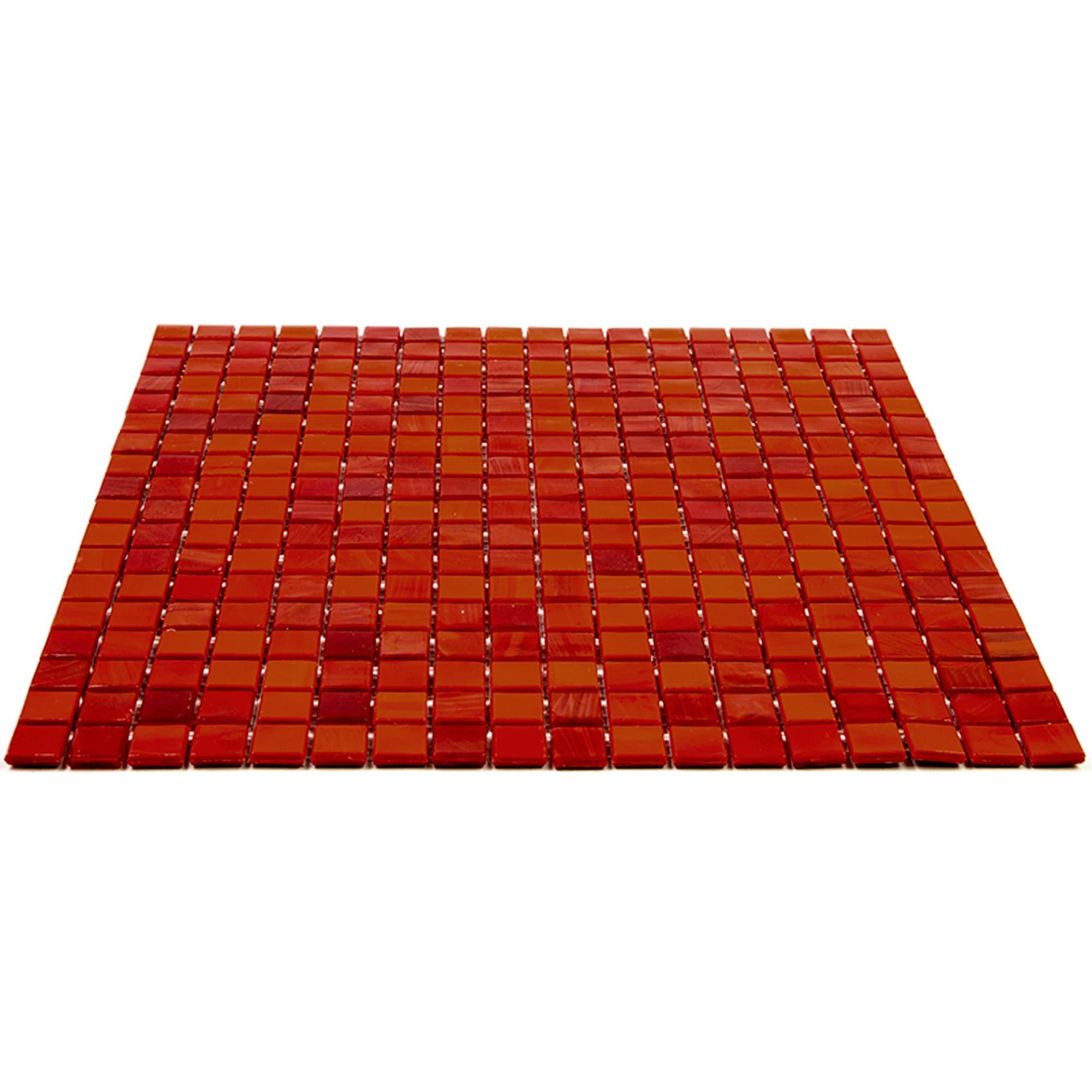 Skosh 0.6" x 0.6" Glass Grid Mosaic Wall & Floor Tile
