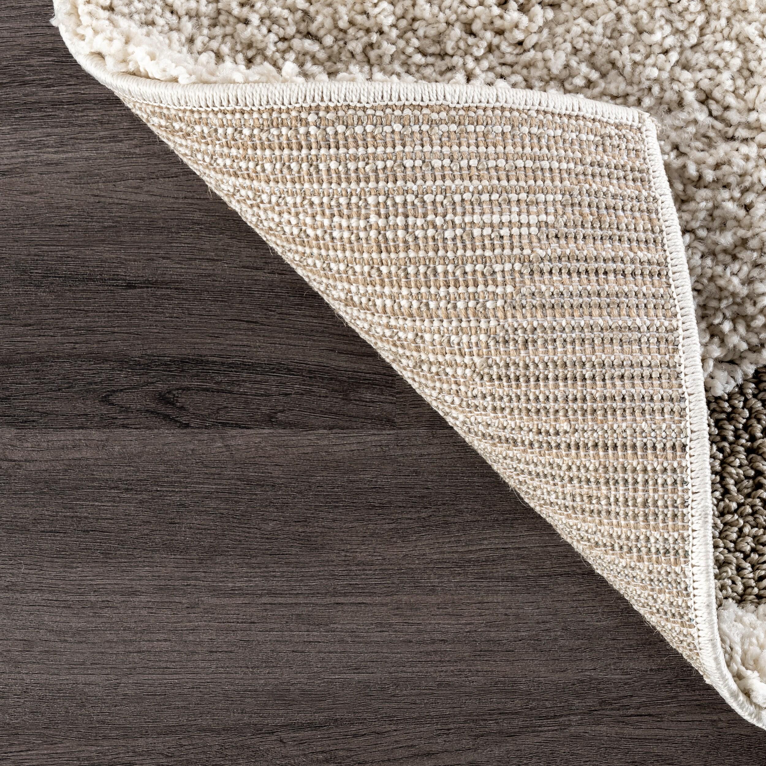 nuLOOM Carolyn Modern Shag Runner Rug, 2' 8" x 12', Cream