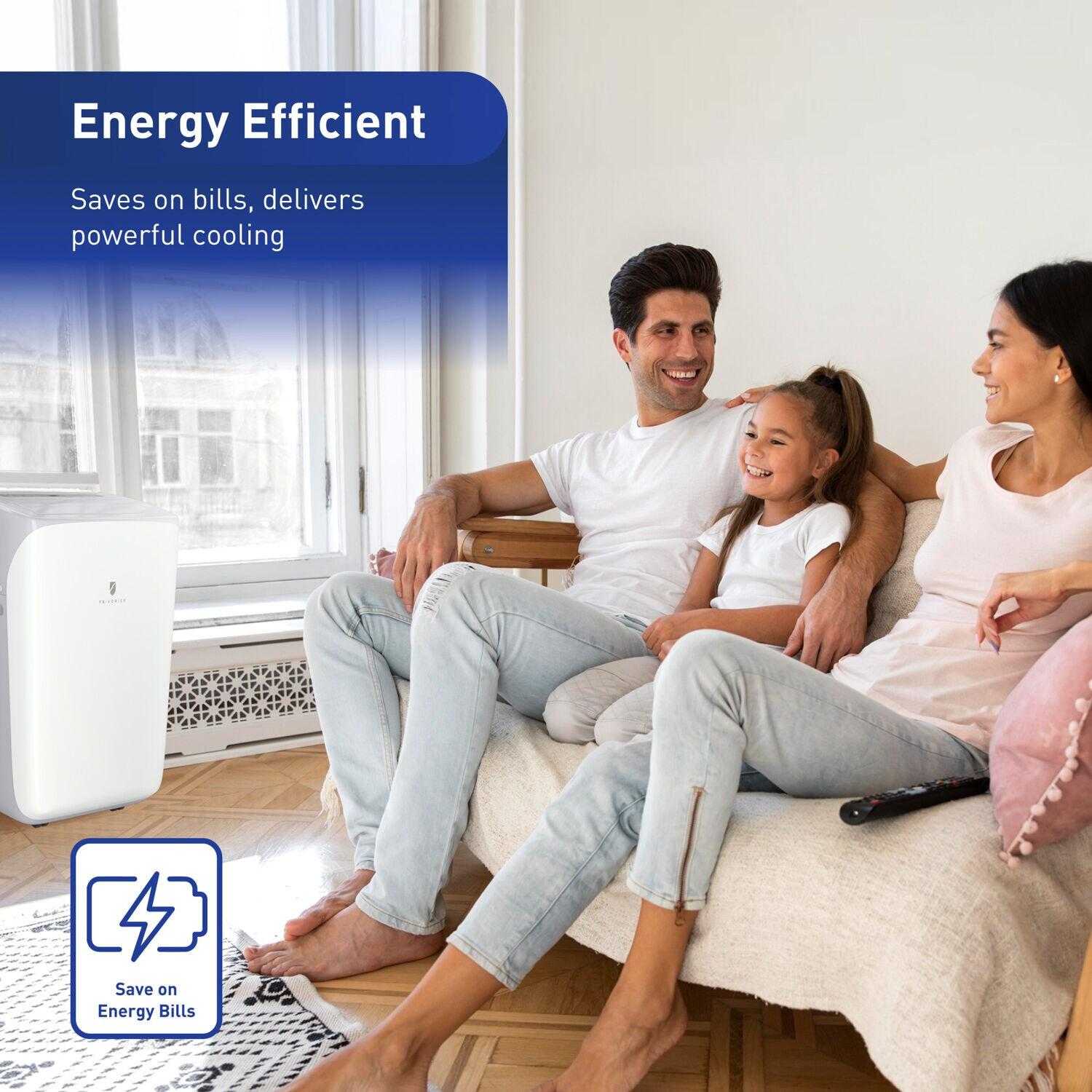 Friedrich 7500 BTU Wi-Fi Connected Portable Air Conditioner with Remote Included