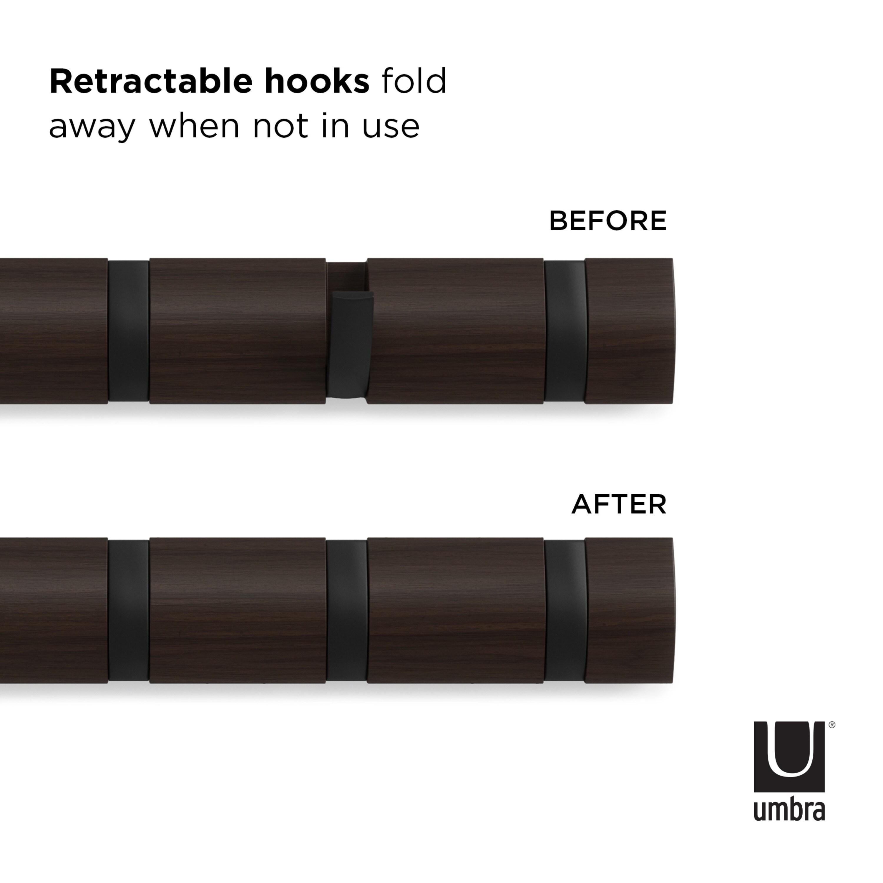 Flip 5 - Hook Solid Wood Coat Rack