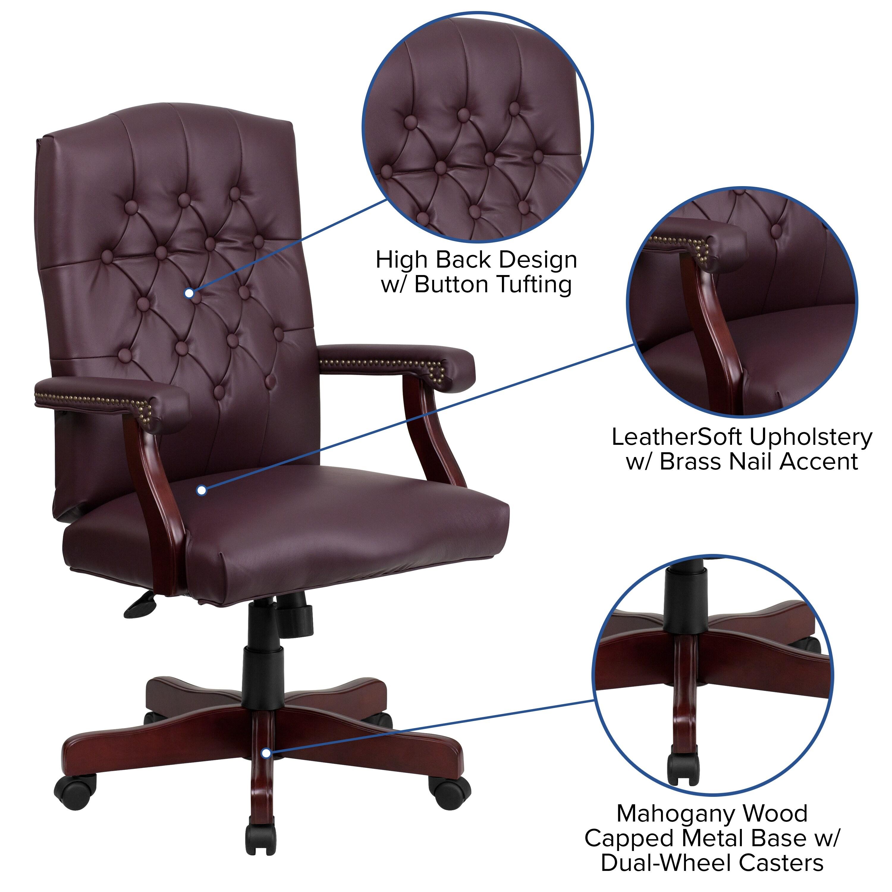 Flash Furniture Executive Swivel Office Chair with Arms