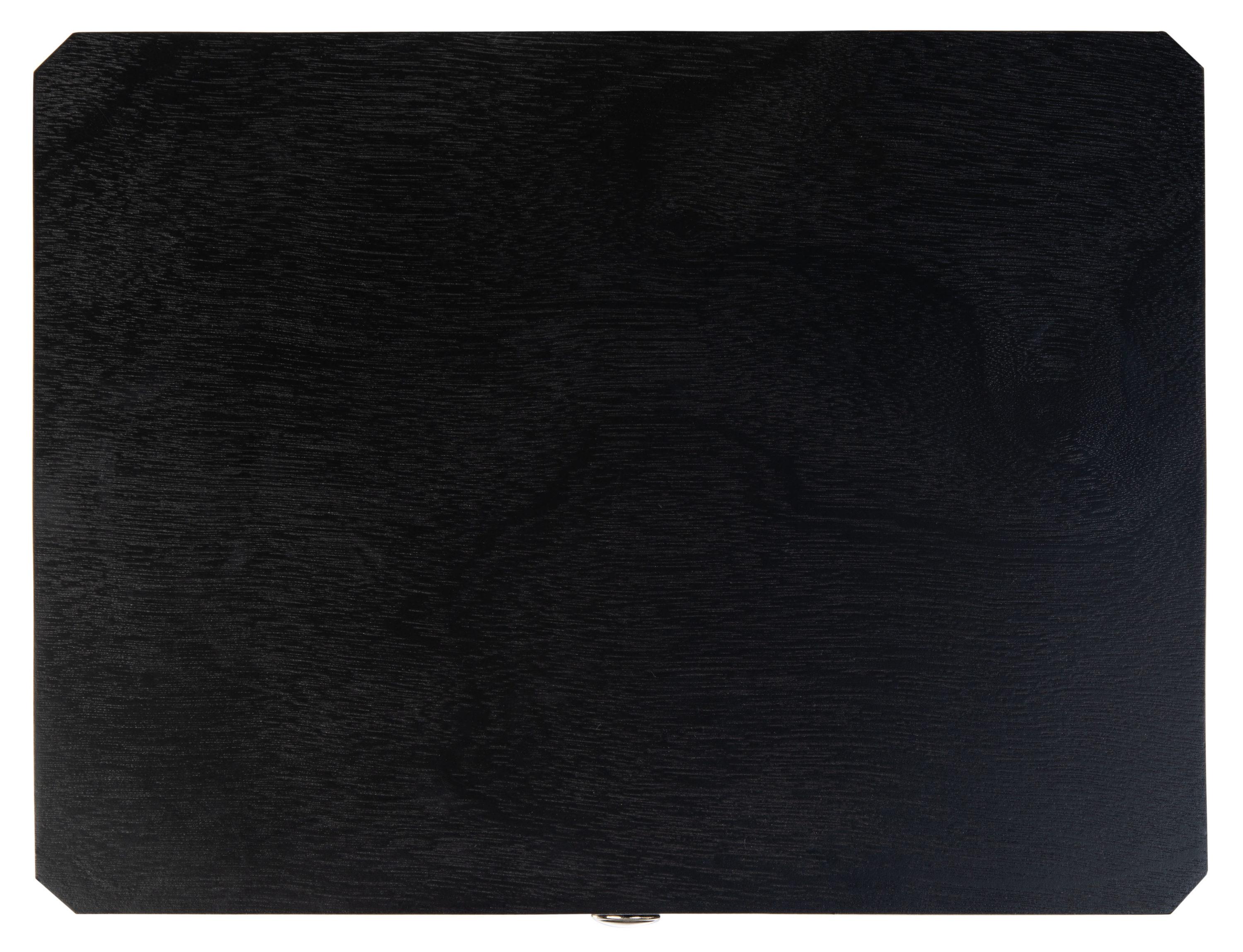 SAFAVIEH Opal French Black Rectangle Wood Storage End Table (17 in. W x 13 in. D x 23.5 in. H)