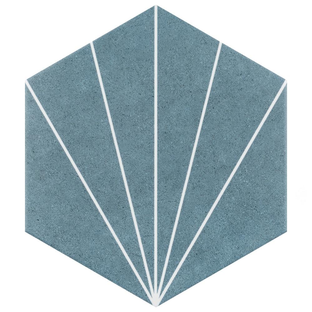 Merola Tile Aster 9" x 10" Porcelain Patterned Wall & Floor Tile