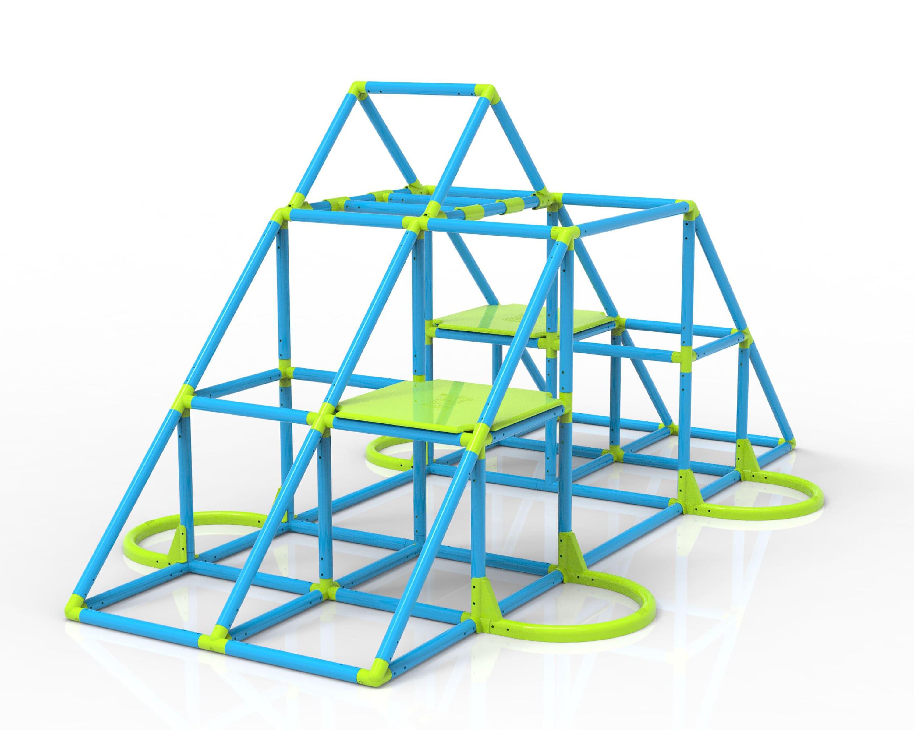 Eezy Peezy MEGA Pyramid Monkey Bar Climbing Tower - Ages 3-8
