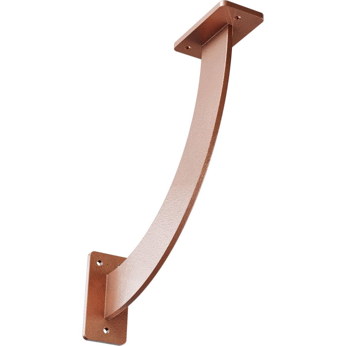 Ekena Millwork 2"W x 11"D x 11"H Bradford Steel Bracket, Hammered Copper