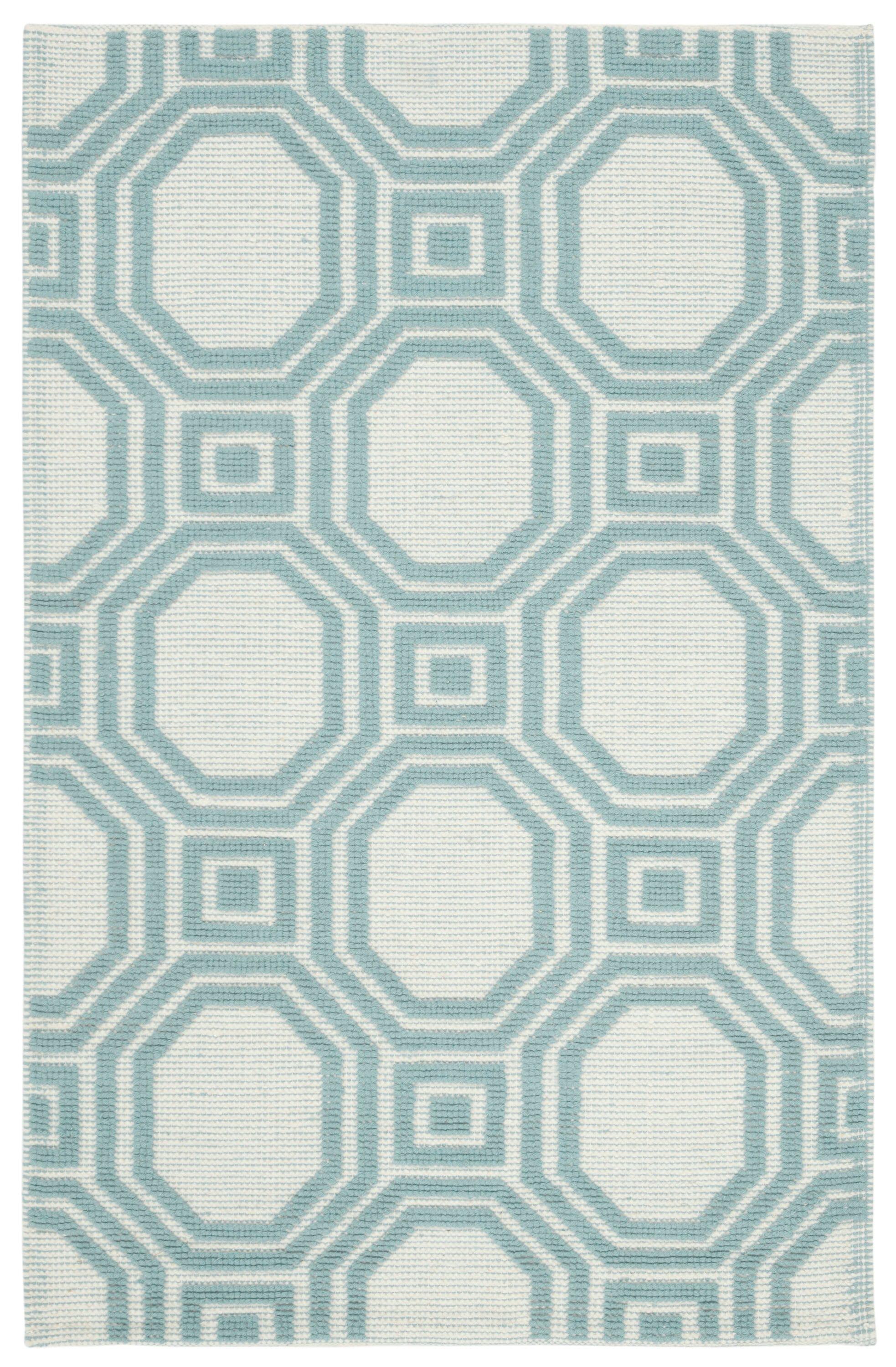 Martha Stewart Puzzle Hand Woven Wool Geometric Rug