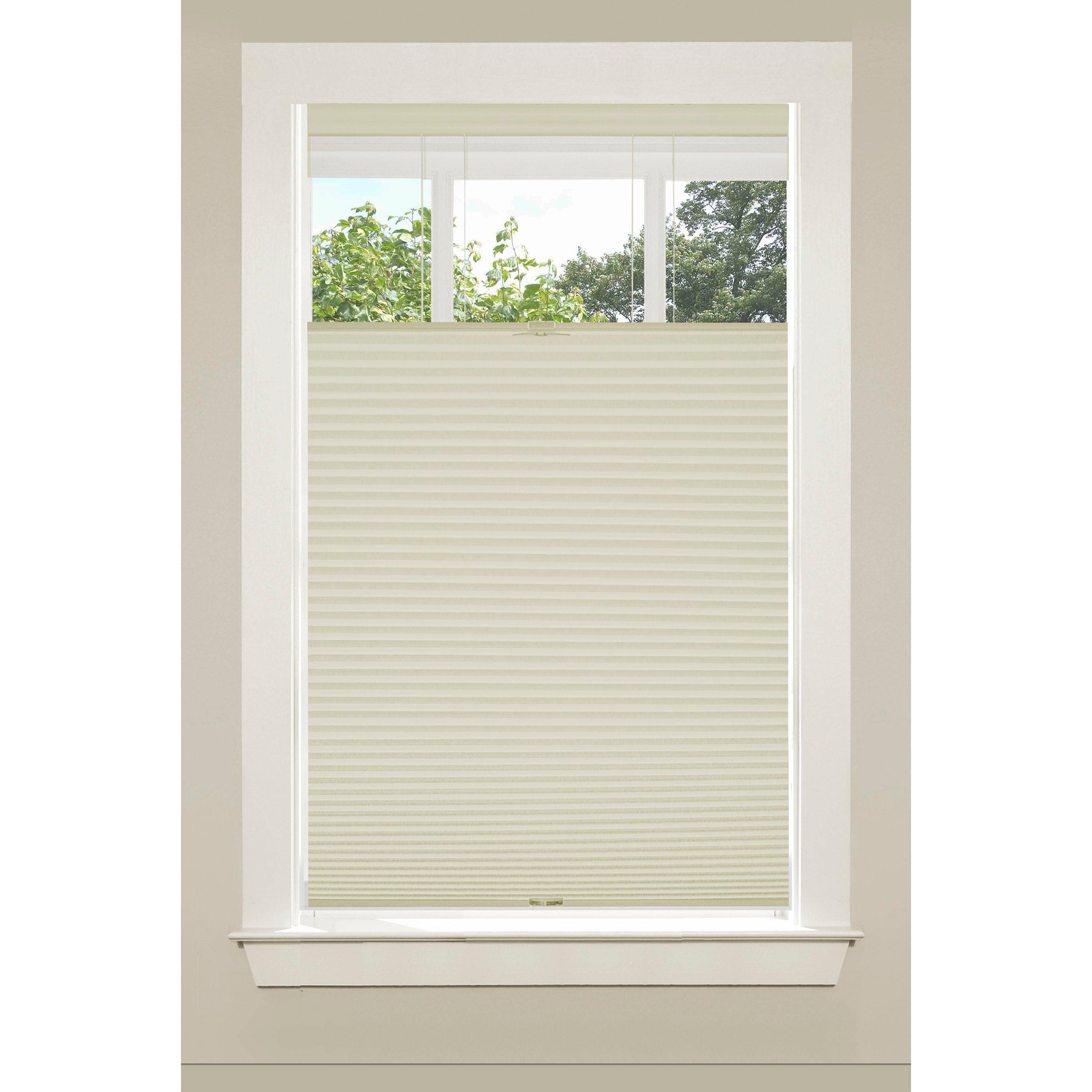 Achim Top Down Bottom Up Cordless Polyester Light Filtering Cellular Shade, Alabaster, 64" x 29"