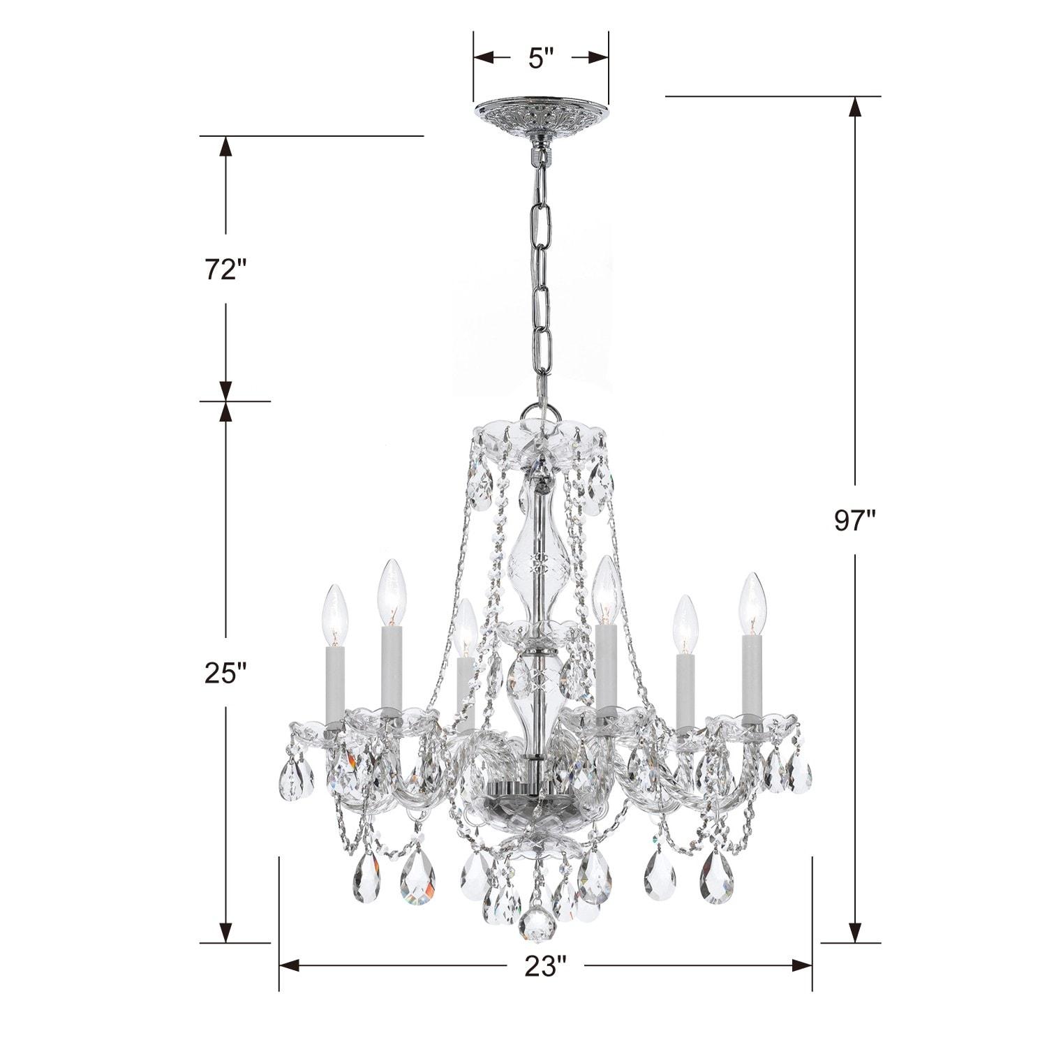 House of Hampton® Kimmori 6 - Light Glass Dimmable Chandelier