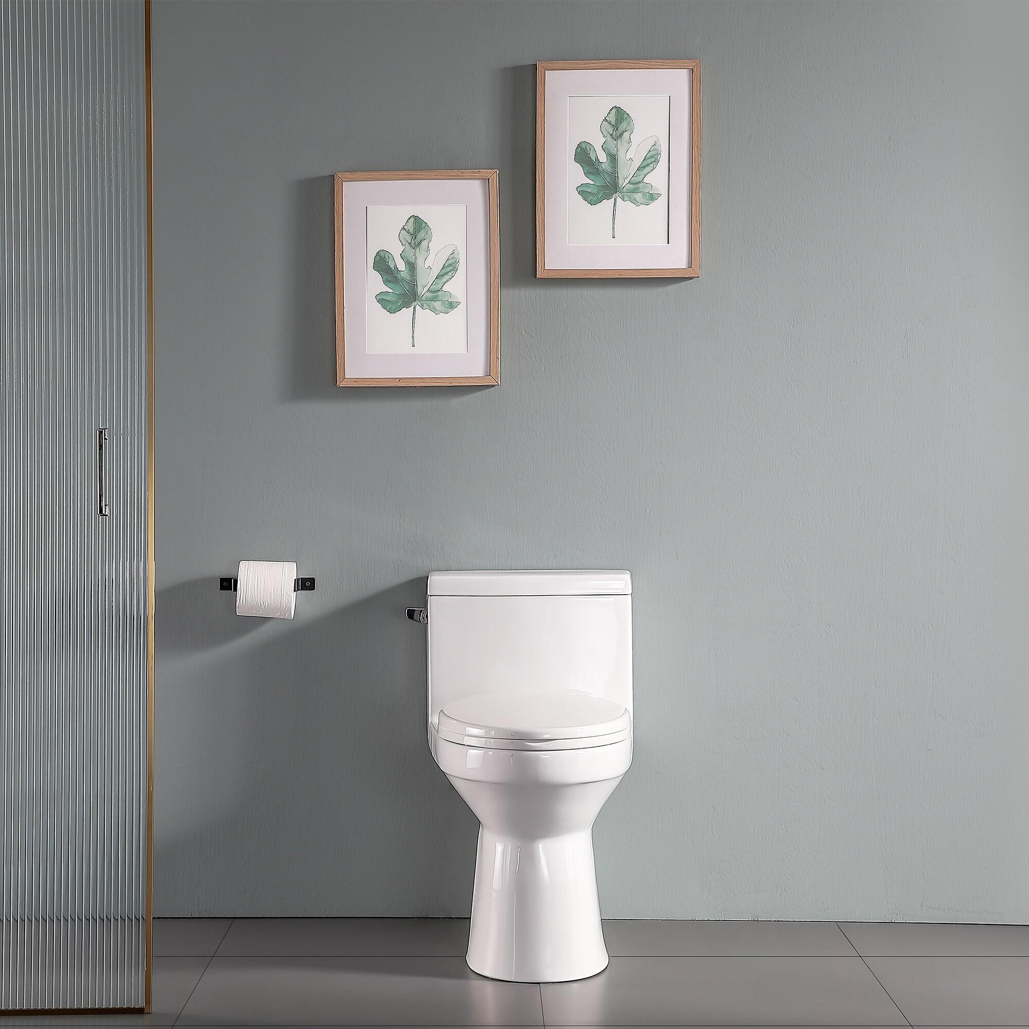 Lordear H-MTLC-T133 Lordear 1.28 Gallons GPF Elongated Comfort Height Floor Mounted One-Piece Toilet (Seat Included)