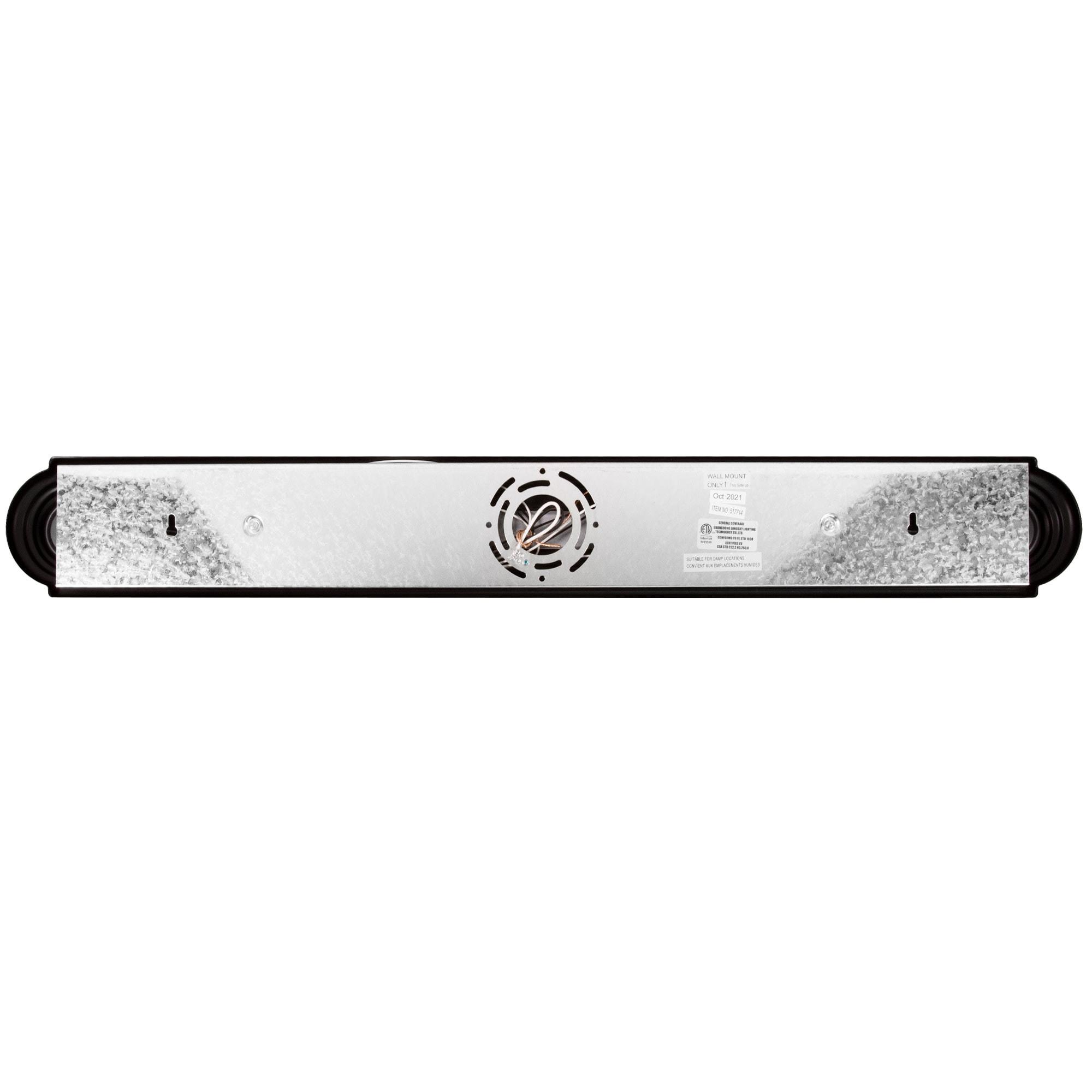 Design House Millbridge 4-Light Dimmable Vanity Light with Frosted Glass, Bronze