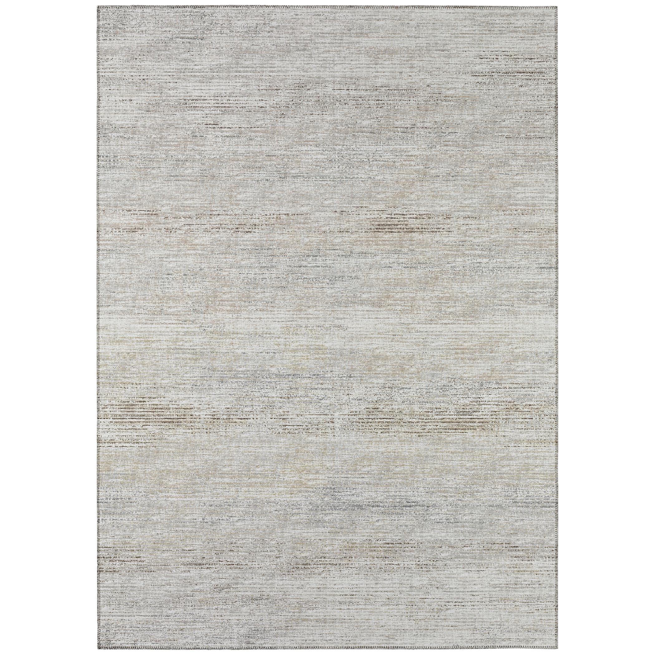 Addison Rugs Indoor/ Outdoor Marston Dynamic Transitional Striped Washable Area Rug 10' x 14' - Beige