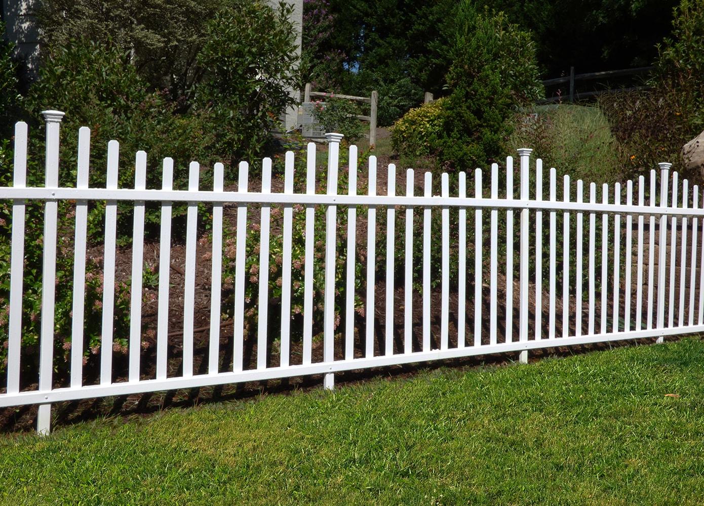 42in H x 92in W (2 Panels) No Dig Zippity Manchester Fence Kit, White Vinyl Picket Fence Panels, Perfect Durable Temporary Outdoor Fence for Backyard, Patio, or Garden, ZP19018