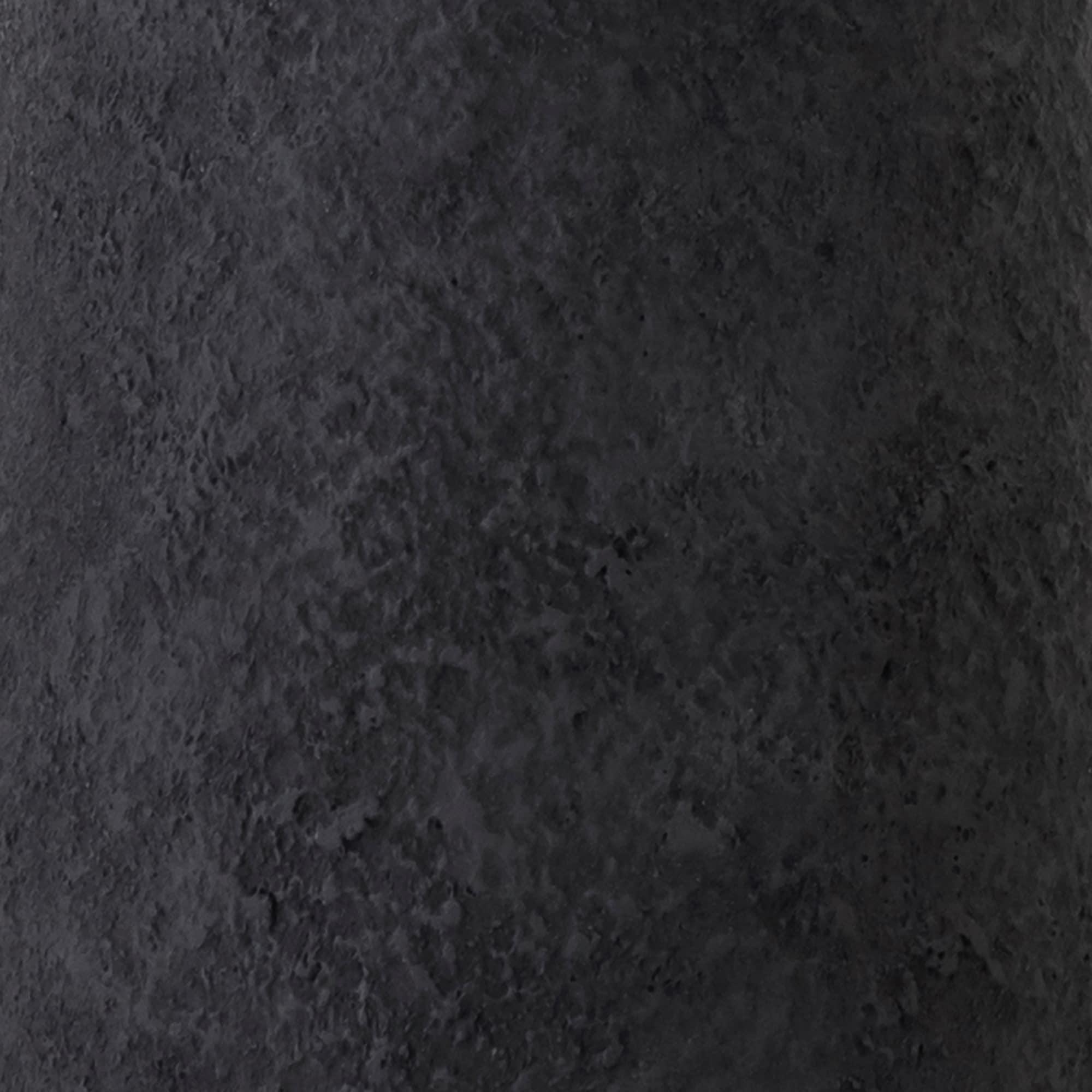 Evelyn&Zoe,galls 28" Tall Monochrome Table Lamp with Fabric Shade, Matte Black/Black