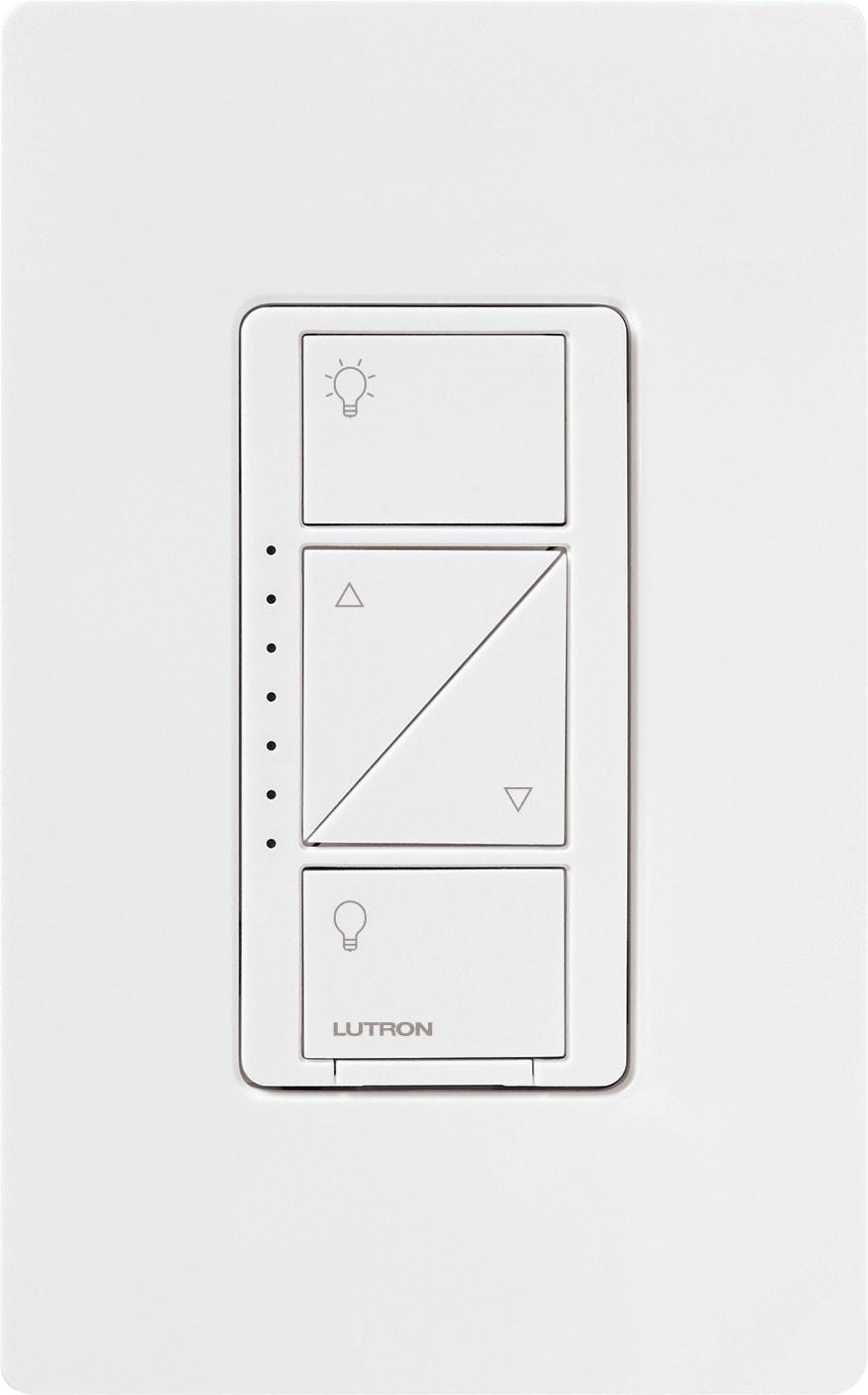 Lutron Caseta White 150 W Touch Smart-Enabled Dimmer Switch 1 pk
