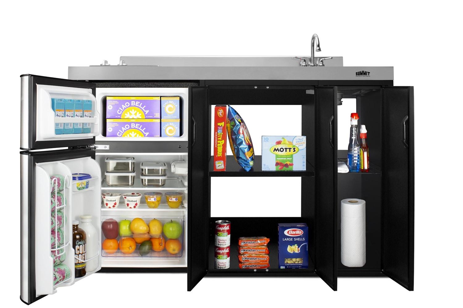 Summit Ck54sinkr 54 Inches Wide Kitchenette - Stainless Steel