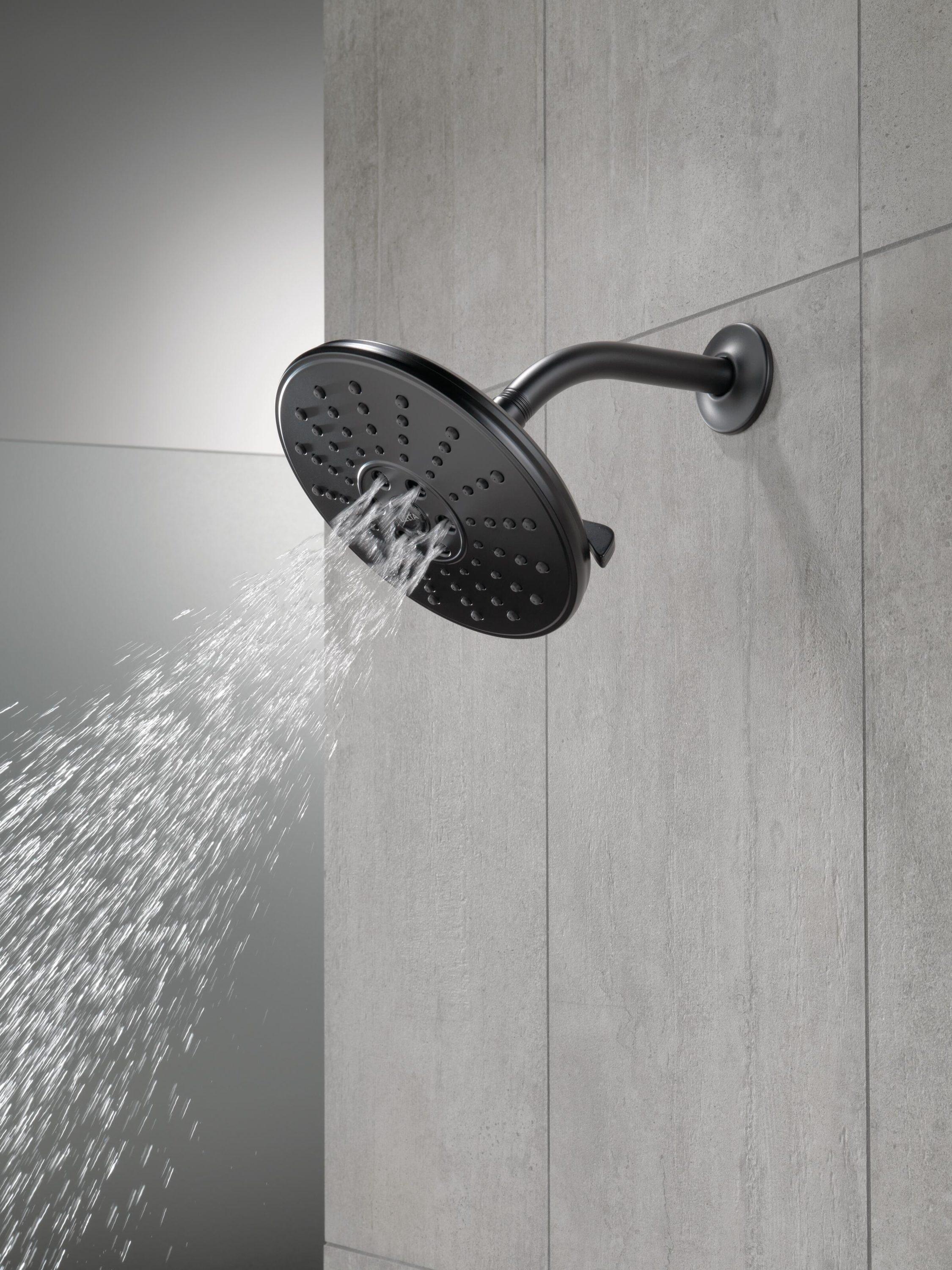 Universal Showering Components Shower Head in Matte Black
