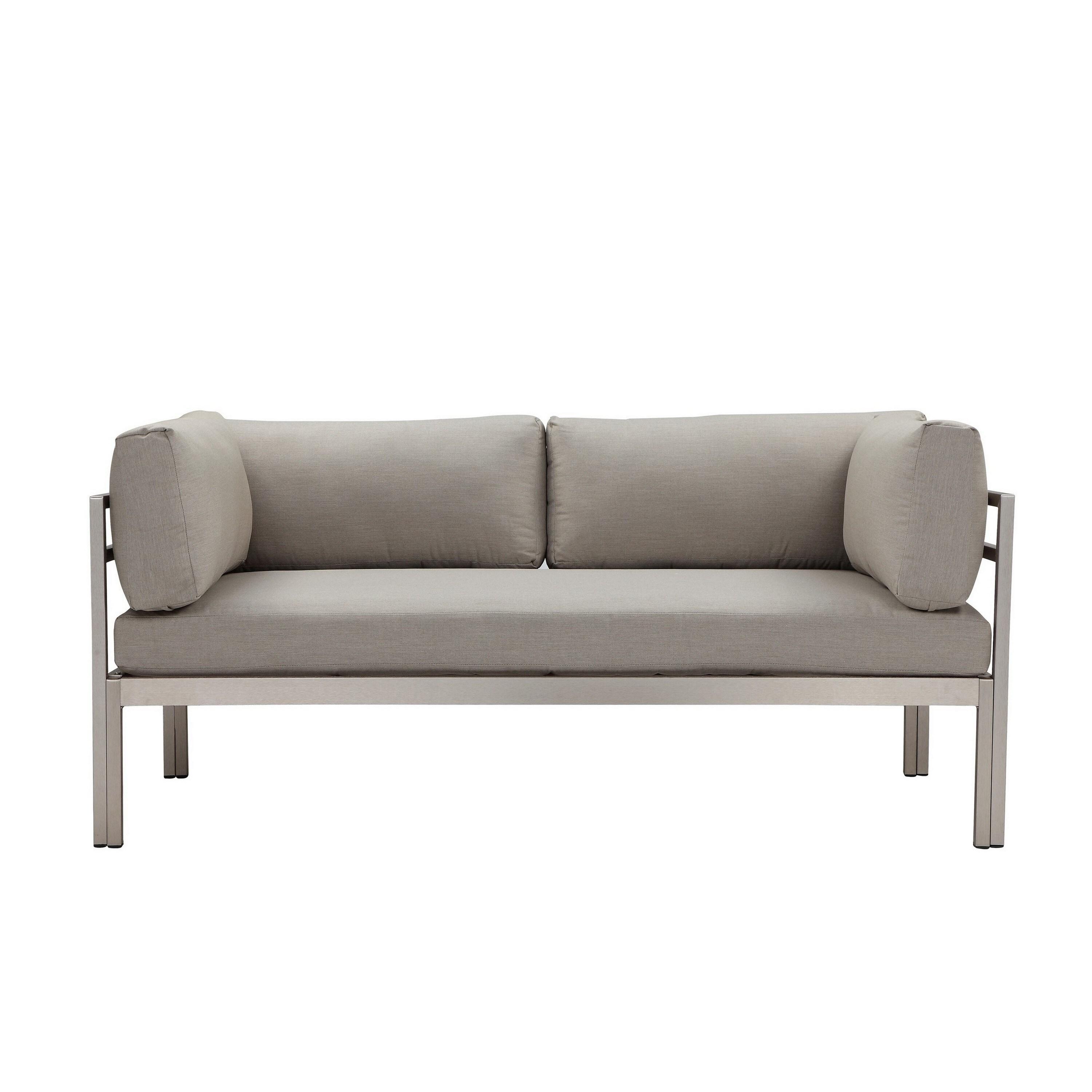 Ramsey 65'' Powder Coated Aluminum Outdoor Sofa