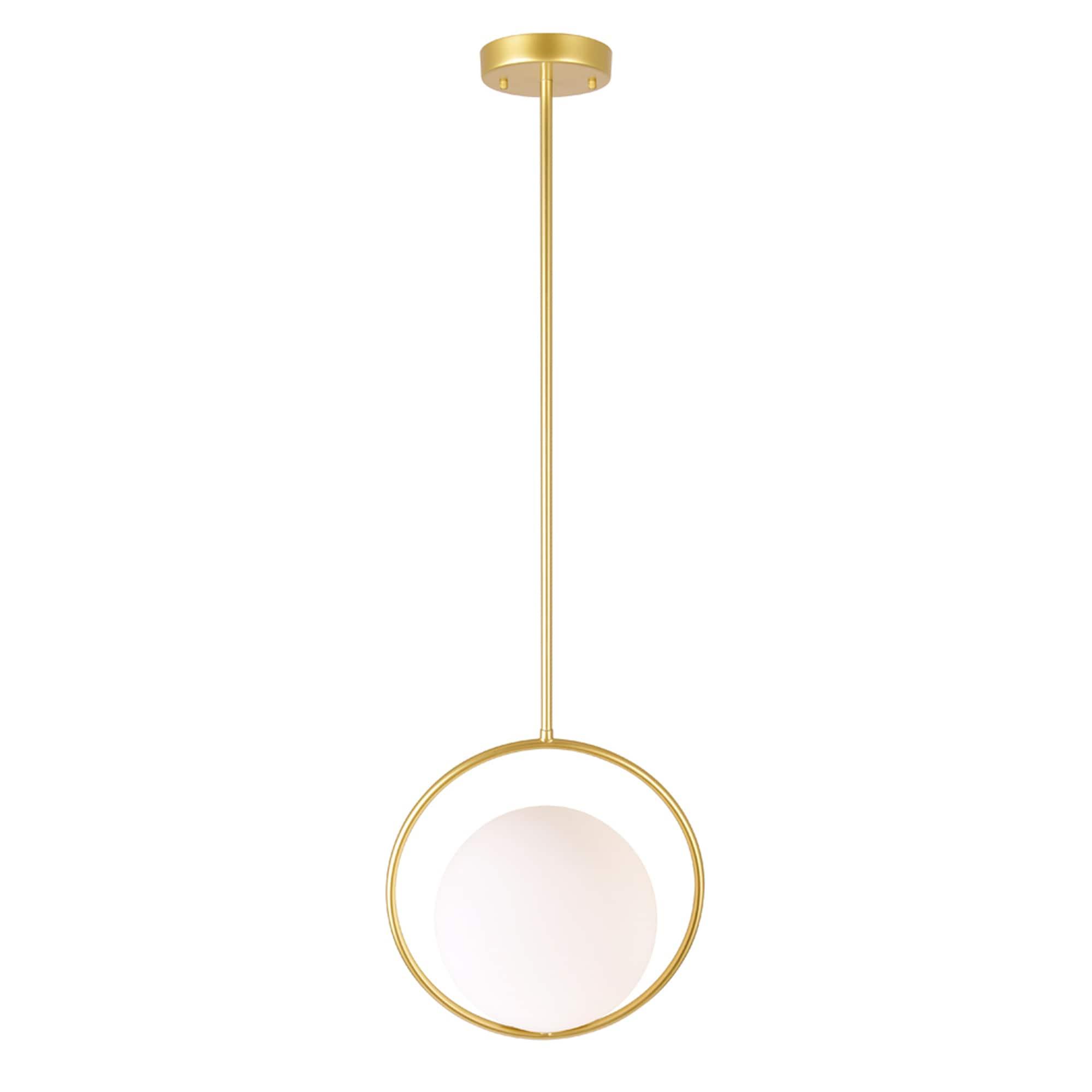 CWI Lighting Celeste 1 Light Contemporary Metal Mini Pendant in Gold