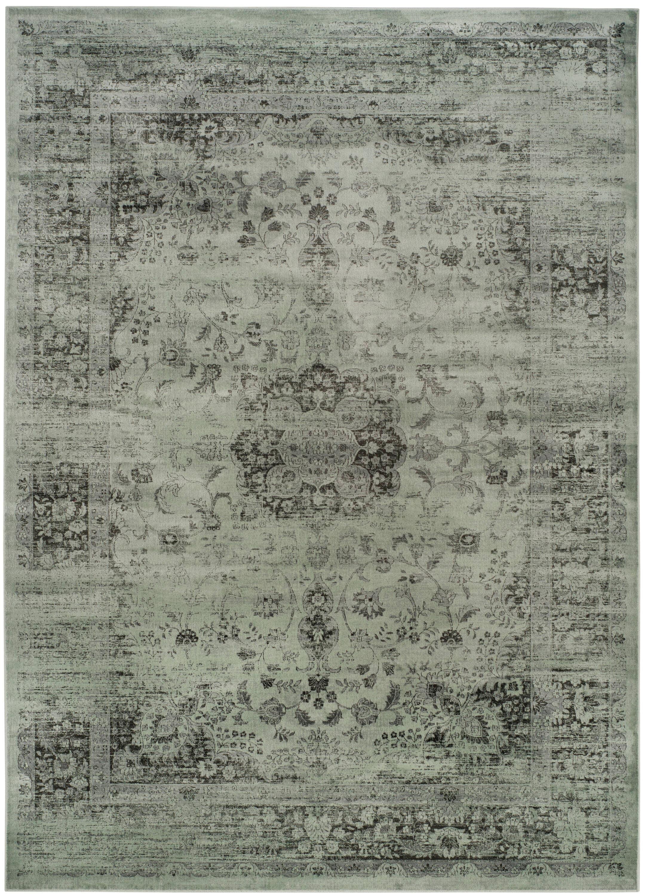 SAFAVIEH Vintage Hartley Traditional Area Rug, Spruce/Ivory, 10' x 14'