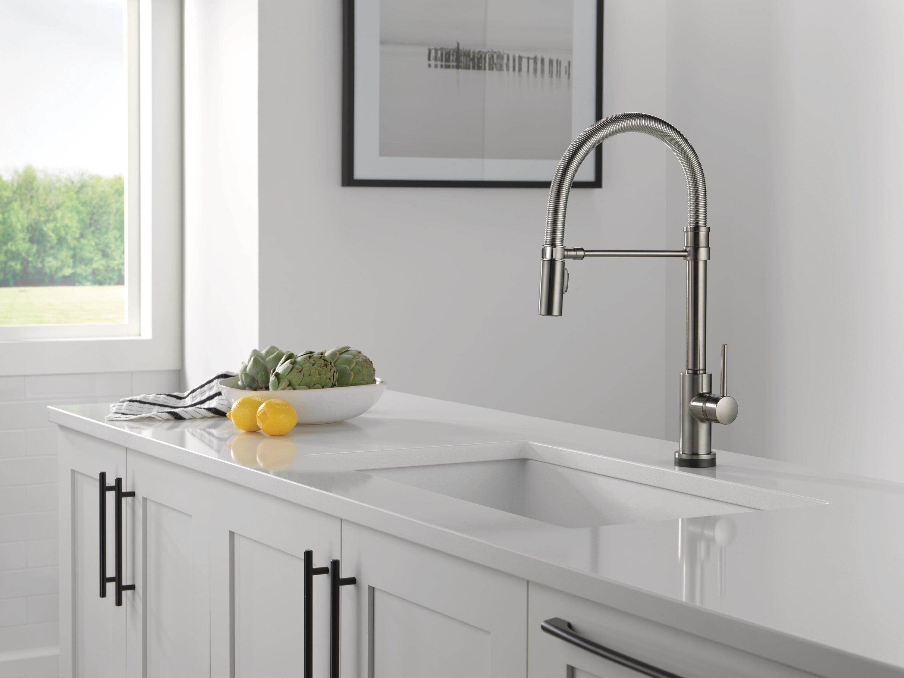 Trinsic Pro Pull Down Touch Single Handle Kitchen Faucet with Accessories