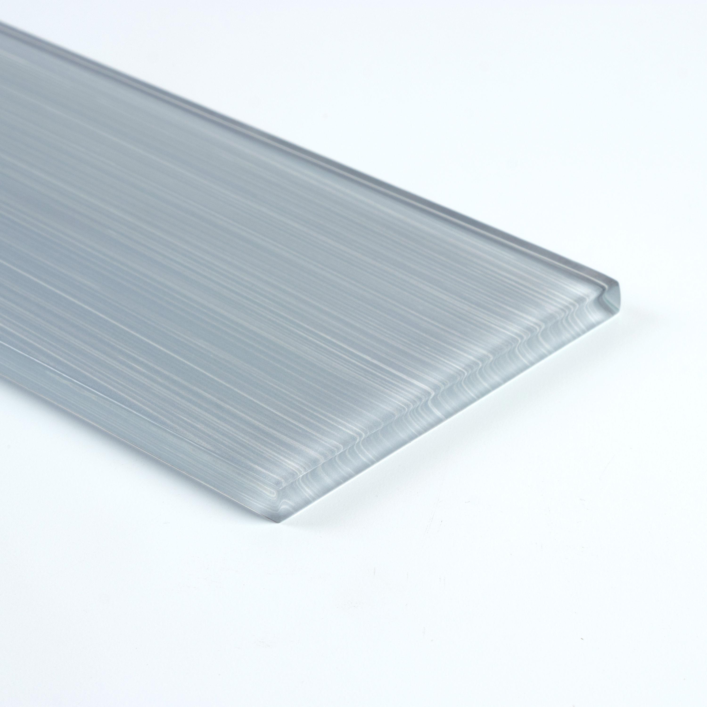 Premium Hand Painted 4" x 12" Straight Edge Glass Subway Tile