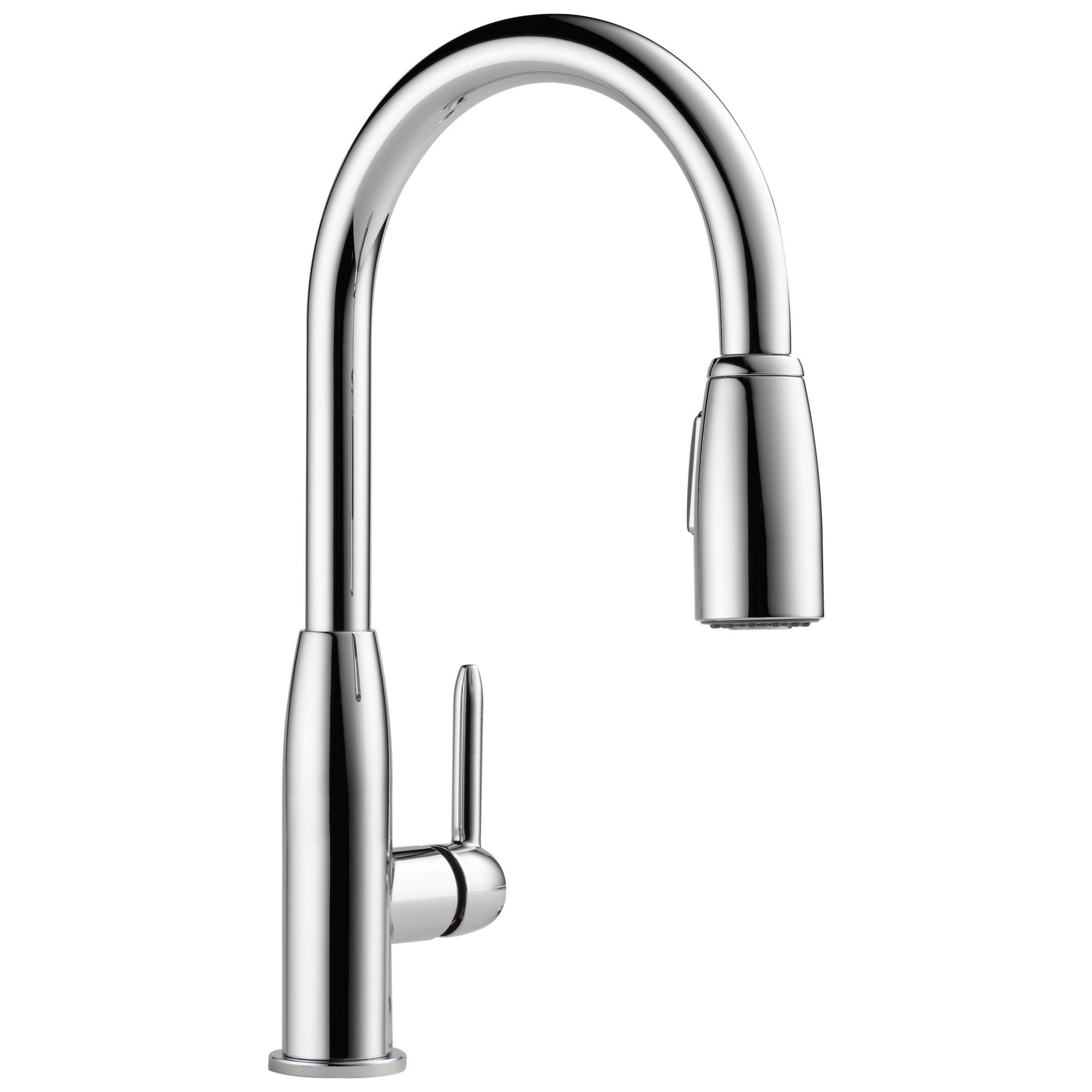 Core Polished Chrome Pull-Down Kitchen Faucet with Spray