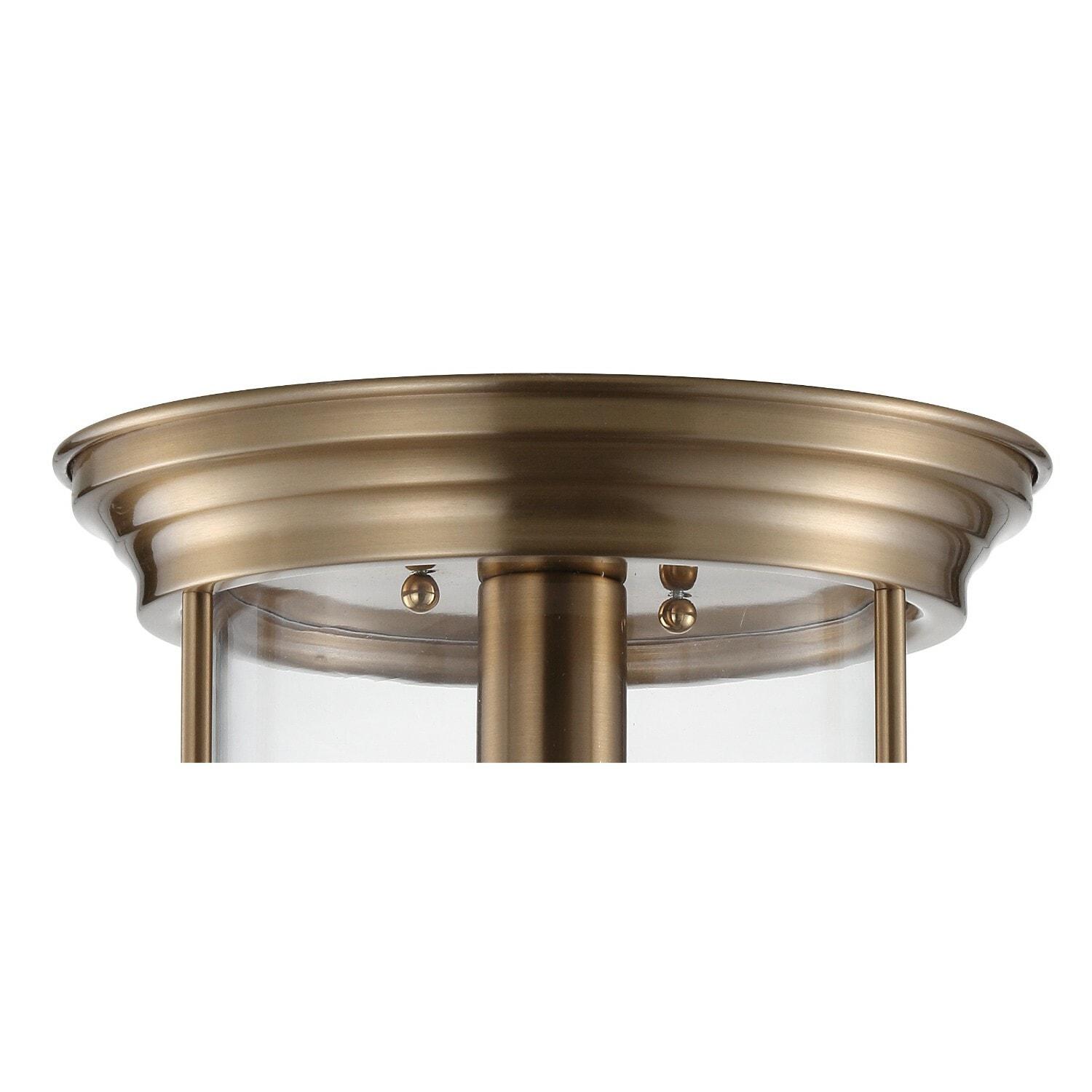 JONATHAN Y JYL7440C Savannah 10.25" Metal/Glass LED Flush Mount, Traditional,Transitional, Dimmable, 2700K Cozy Warm Light Kitchen,Hallway,Bathroom,Stairwell, Chrome